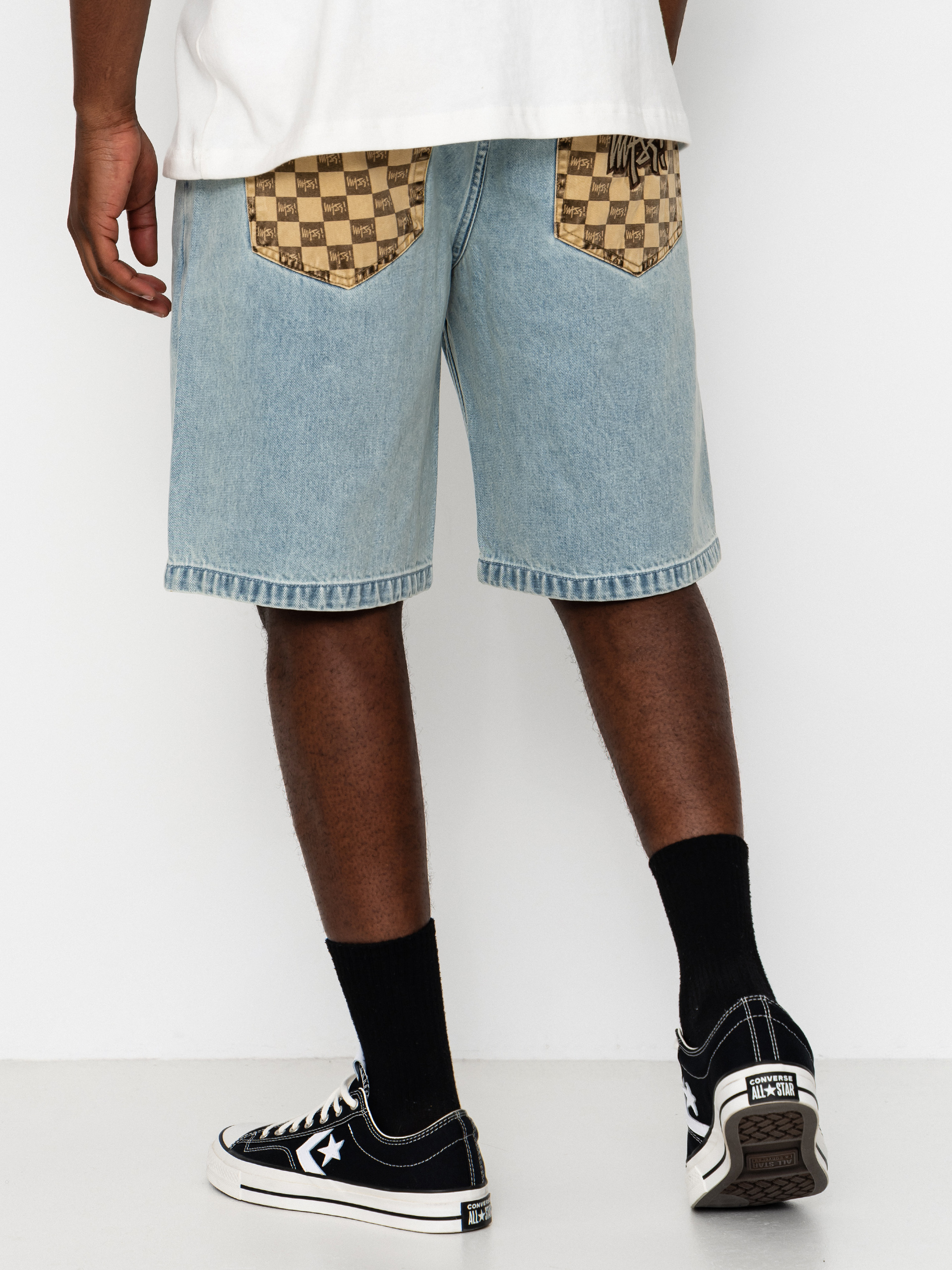Pantaloni scurți MassDnm Jeans Higher (lt blue)
