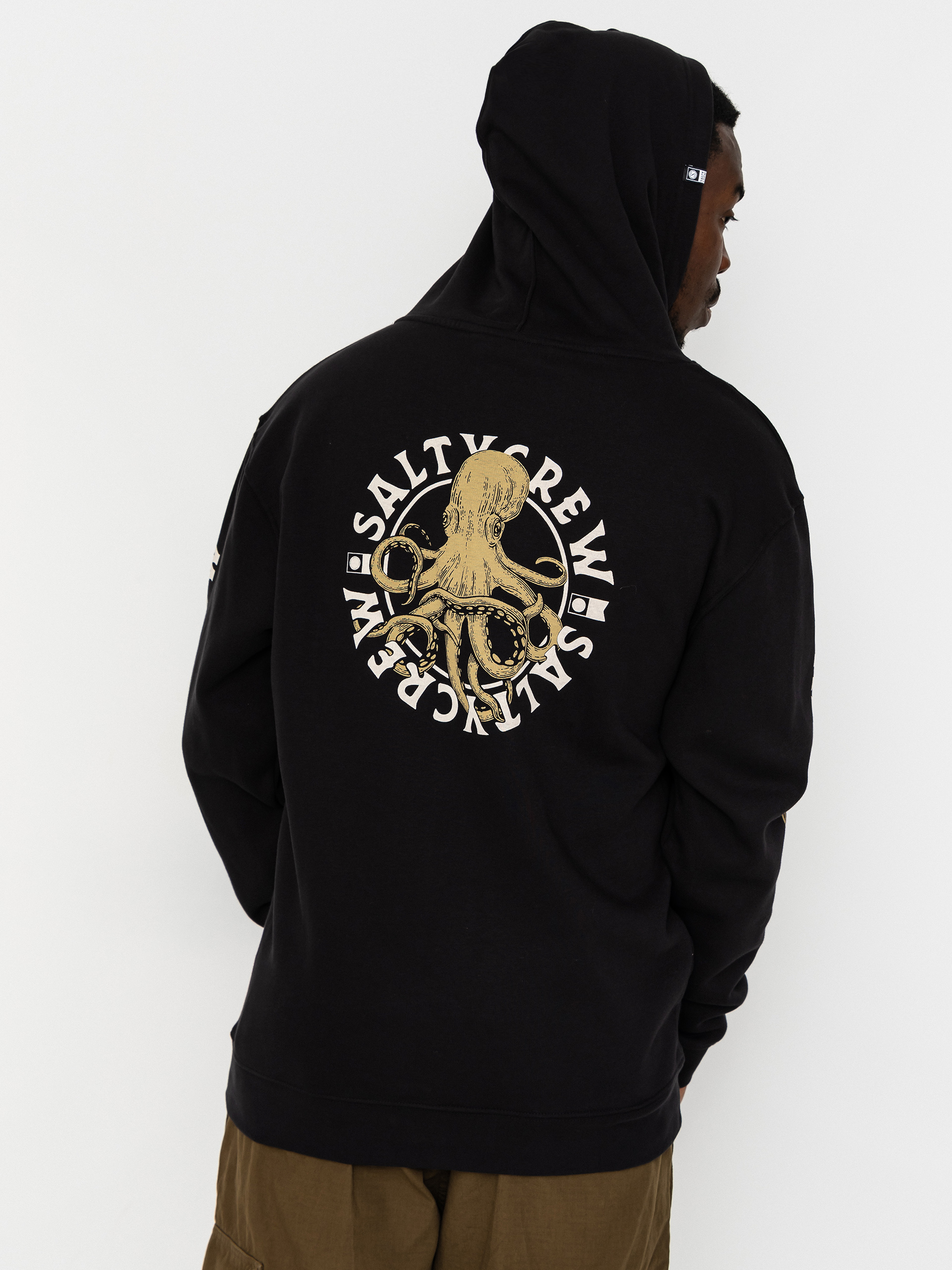 Hanorac cu glugă Salty Crew Tentacles HD (black)