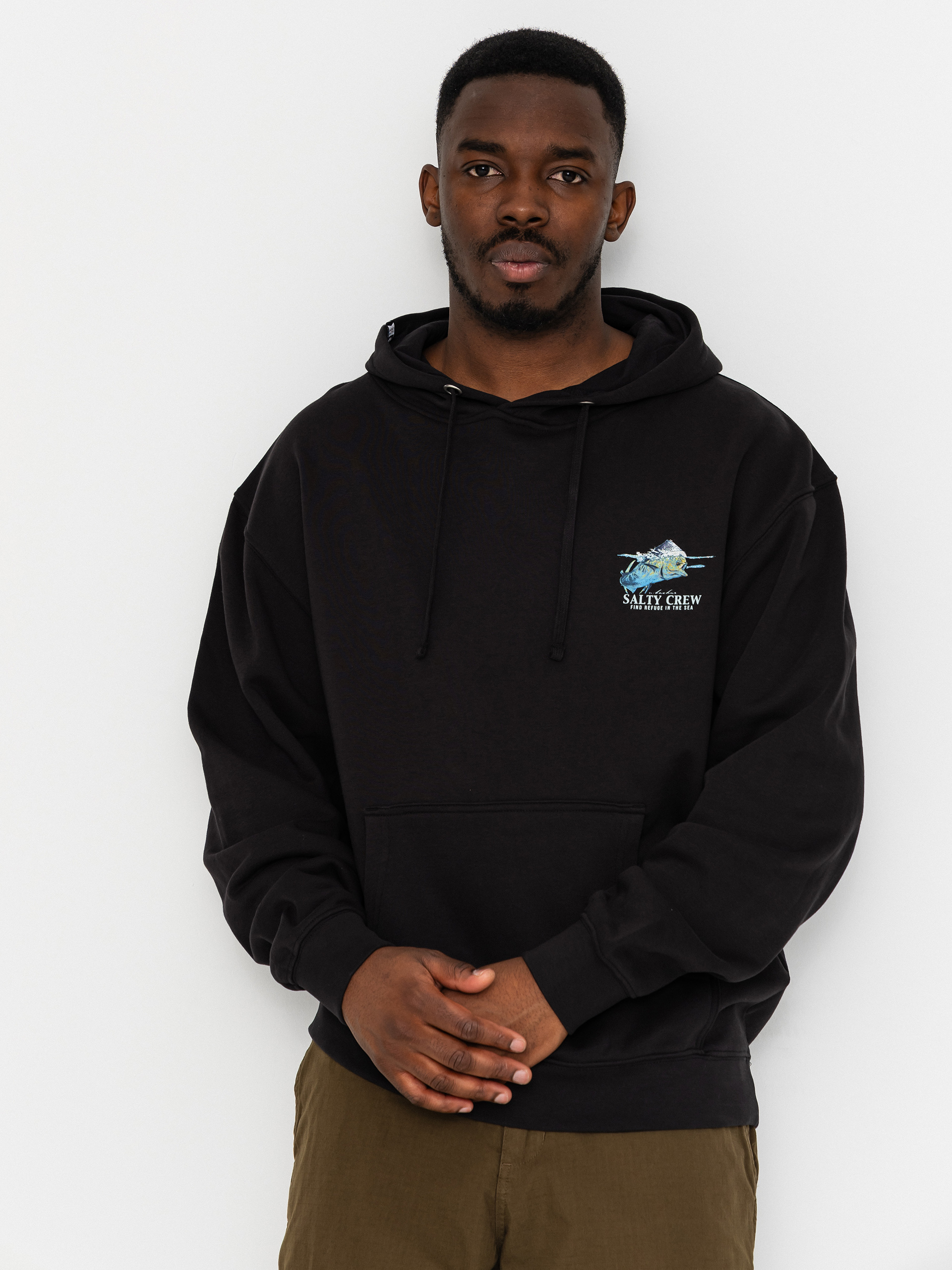 Hanorac cu glugă Salty Crew Mahi Surface HD (black)