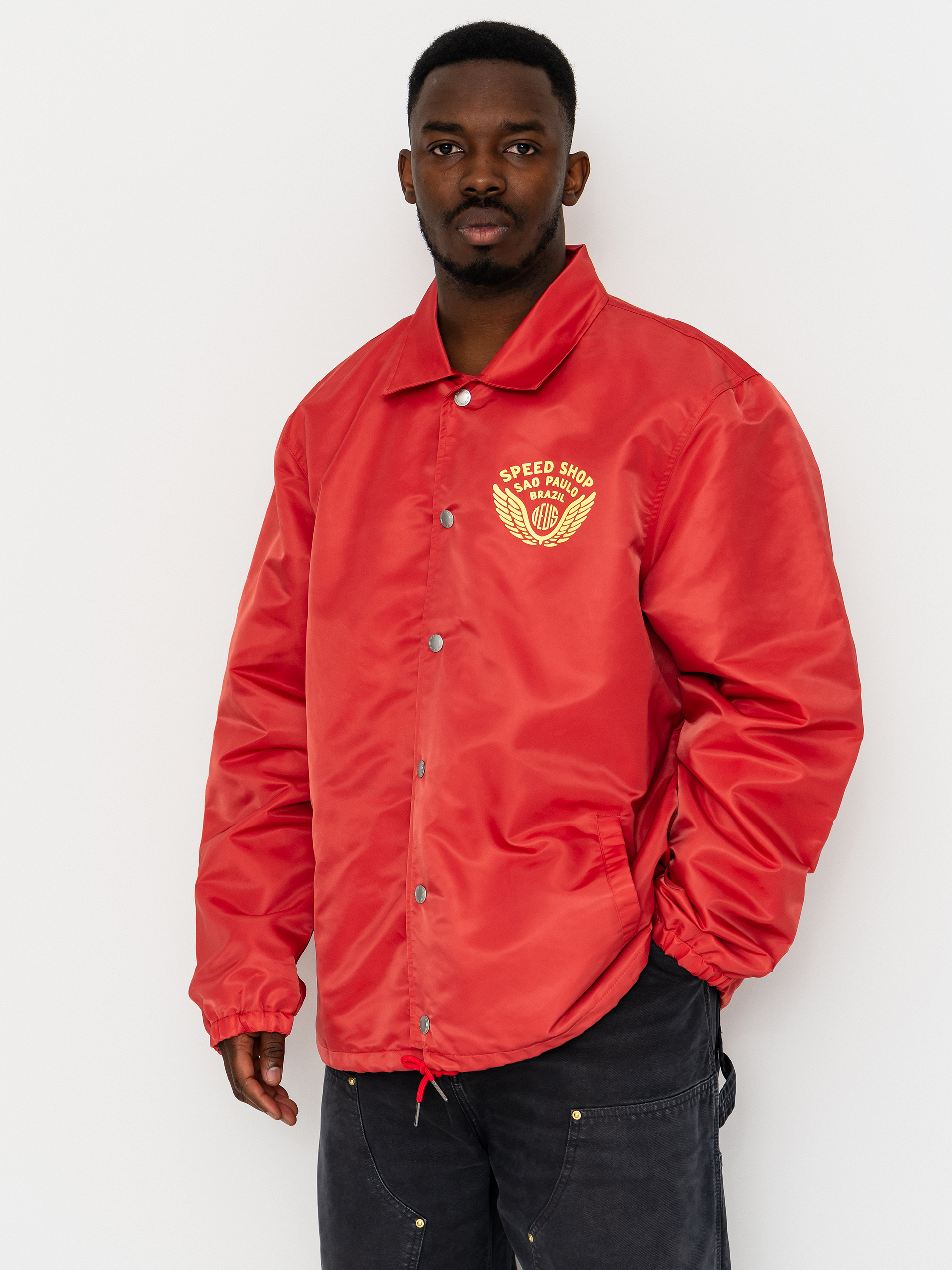 Geacă Deus Ex Machina Munificence Nylon Coach (melon red)