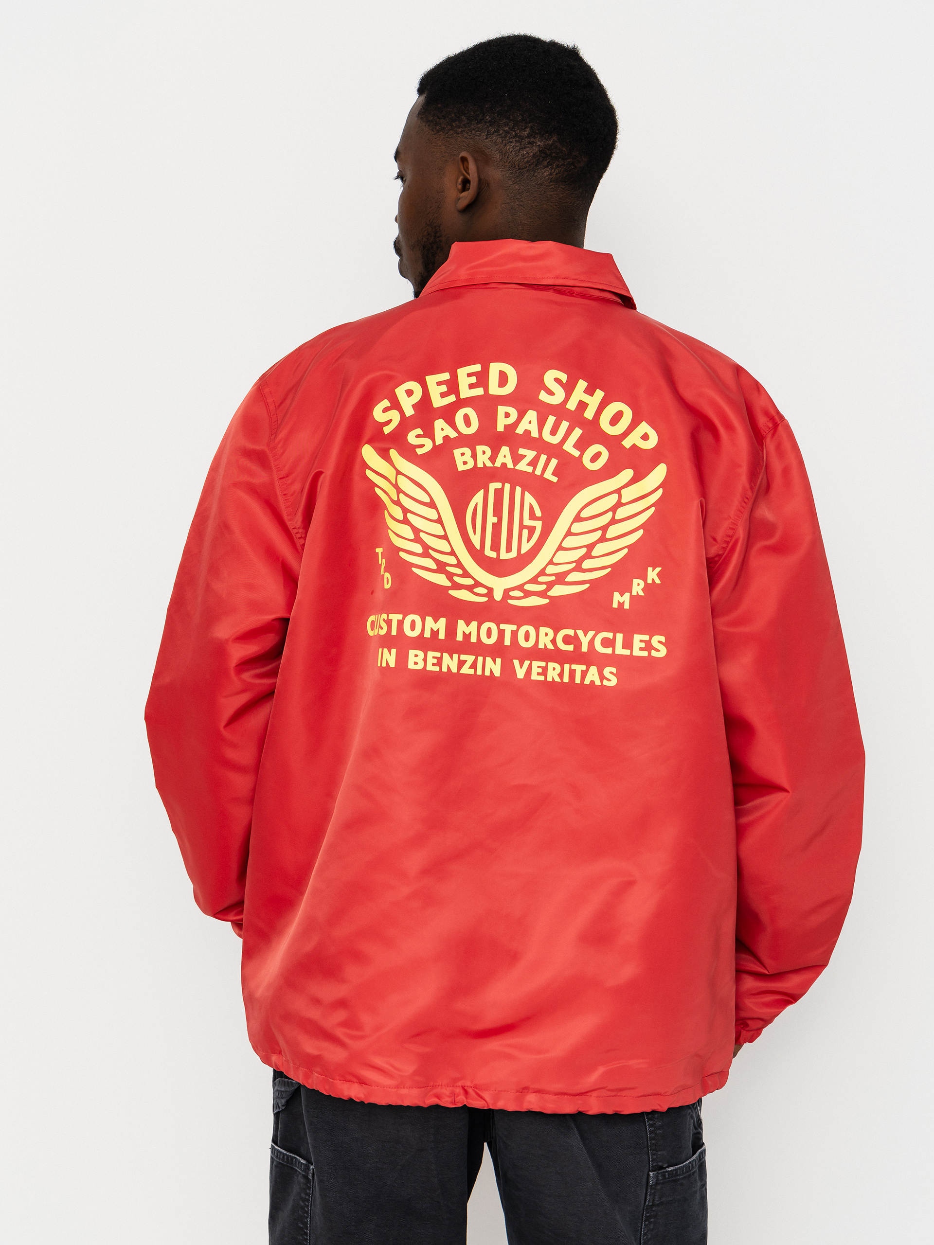 Geacă Deus Ex Machina Munificence Nylon Coach (melon red)