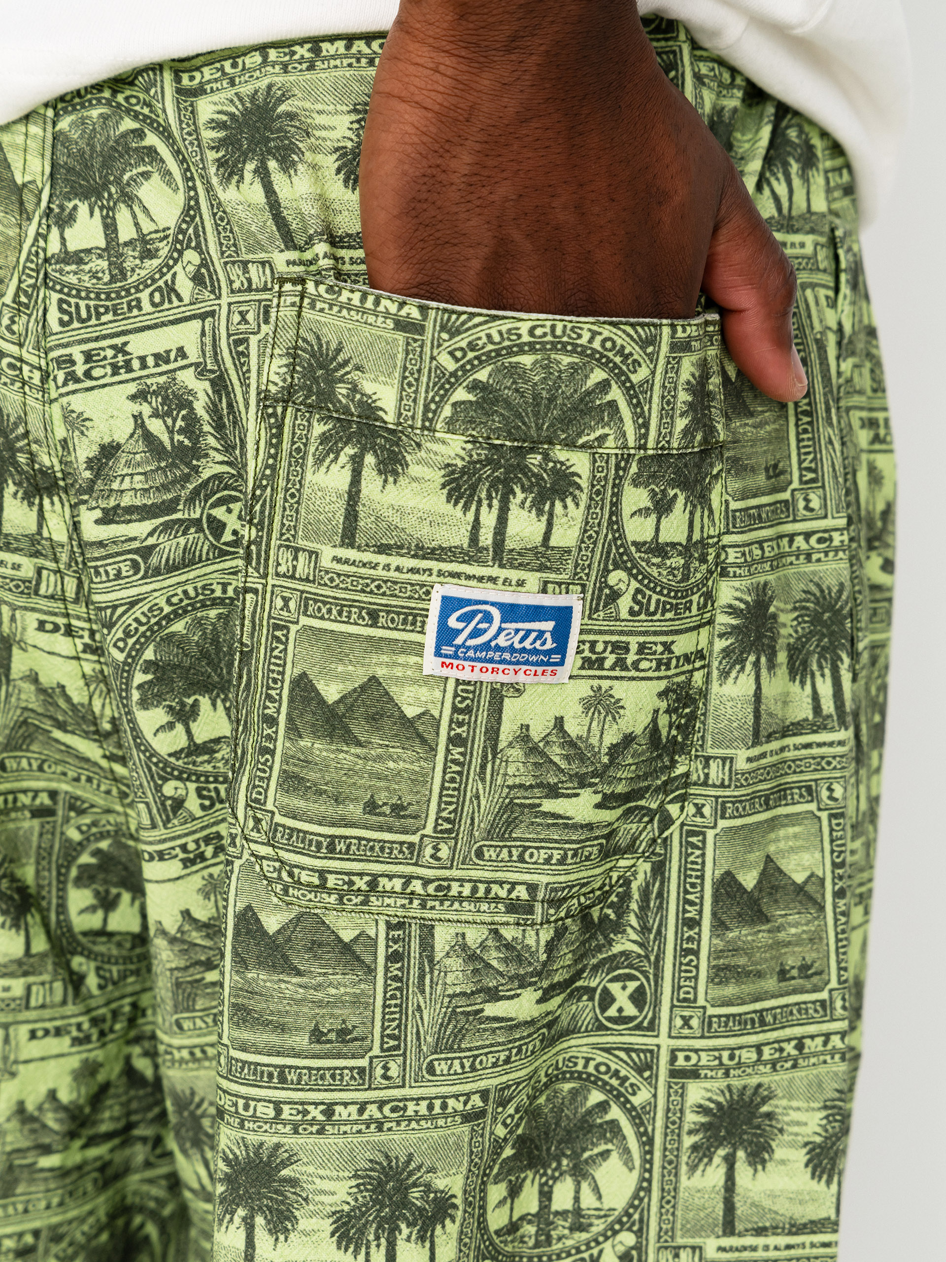 Pantaloni Deus Ex Machina Mail Man (green)