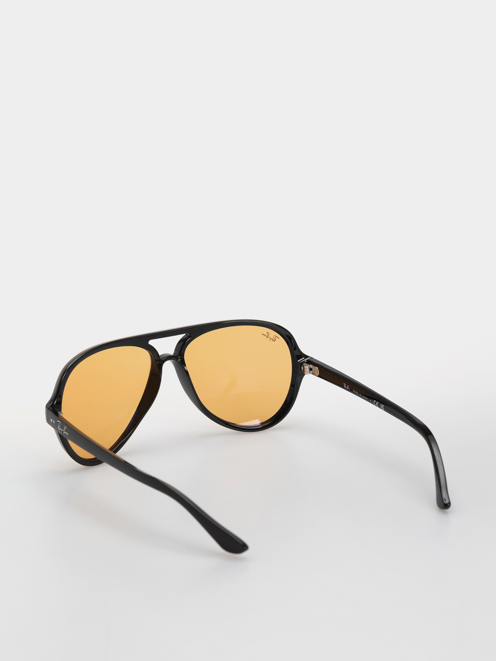 Ochelari de soare Ray-Ban Cats 5000 Classic Summer Capsule (polerowany czarny/pomarańczowy)