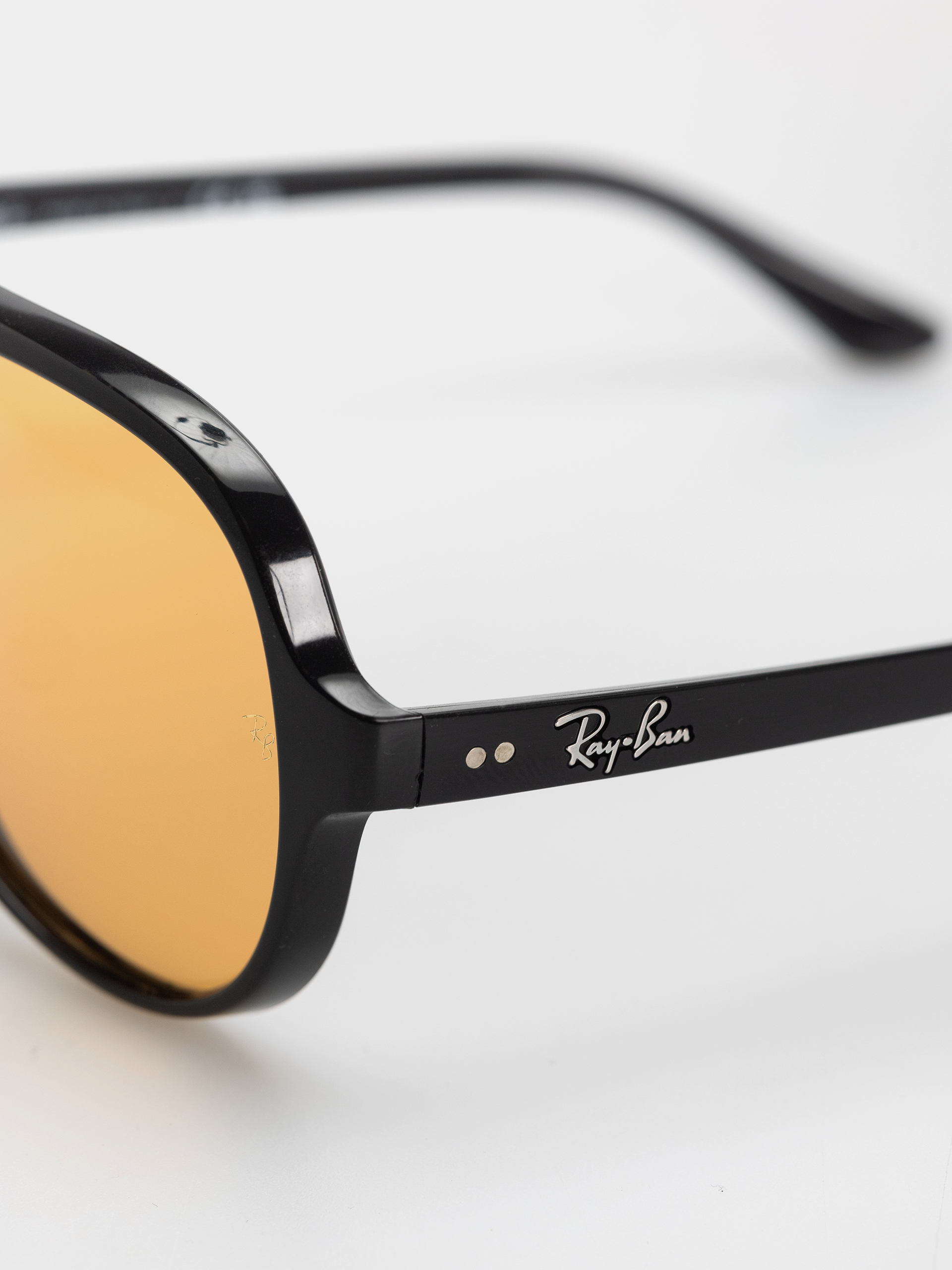 Ochelari de soare Ray-Ban Cats 5000 Classic Summer Capsule (polerowany czarny/pomarańczowy)