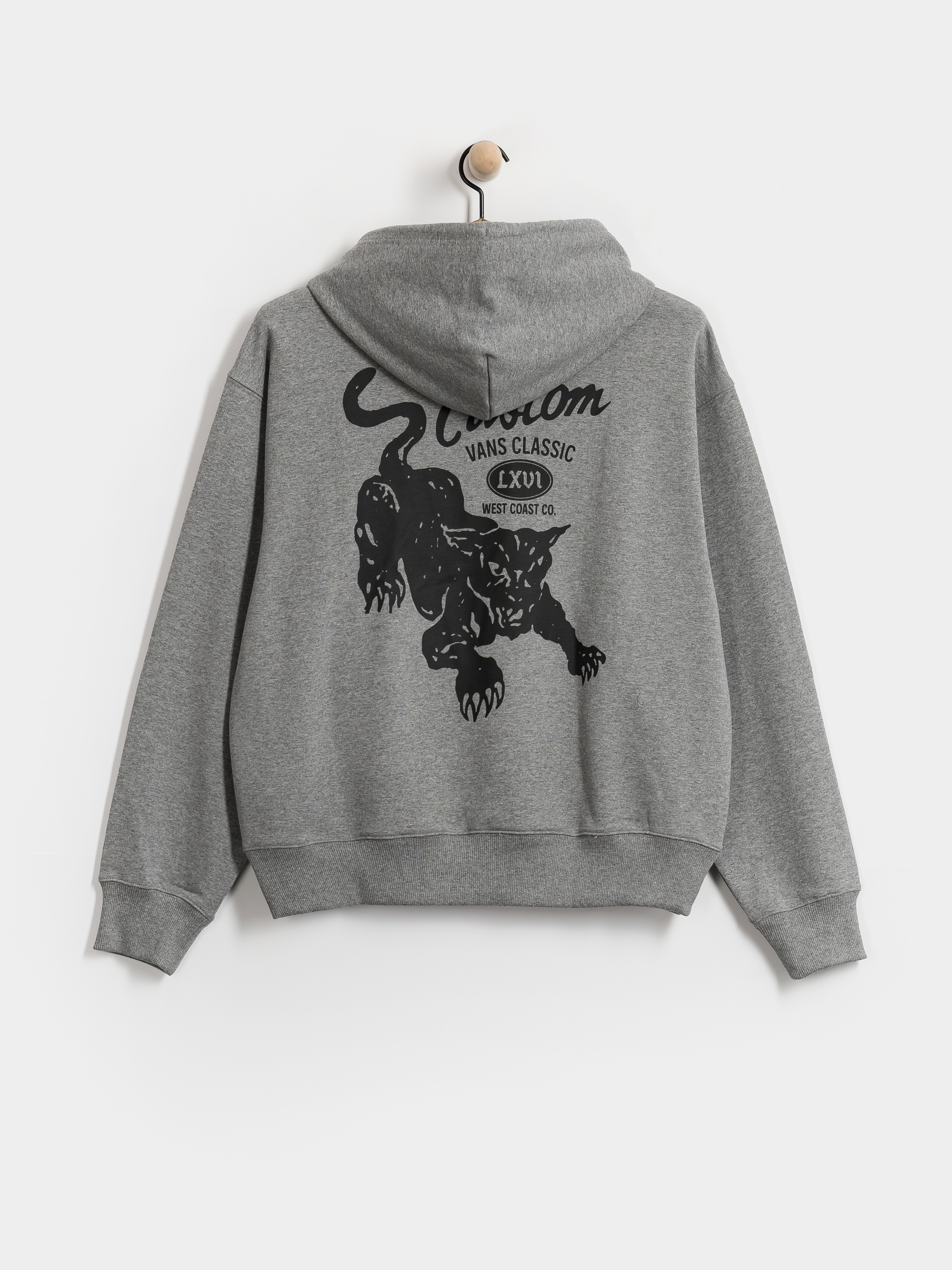 Hanorac cu glugu0103 Vans Custom Cat HD (cement heather)