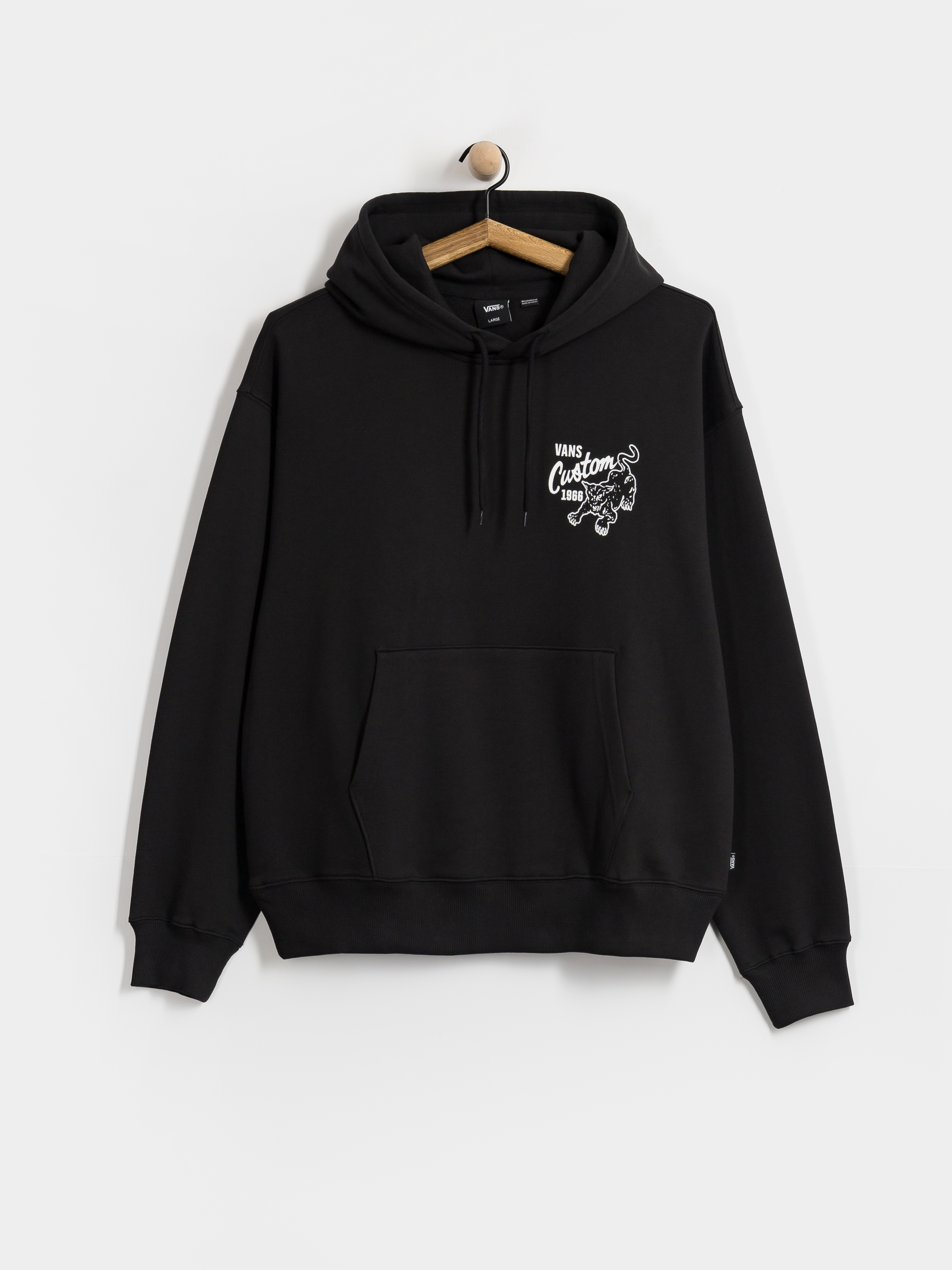 Hanorac cu glugă Vans Custom Cat HD (black)