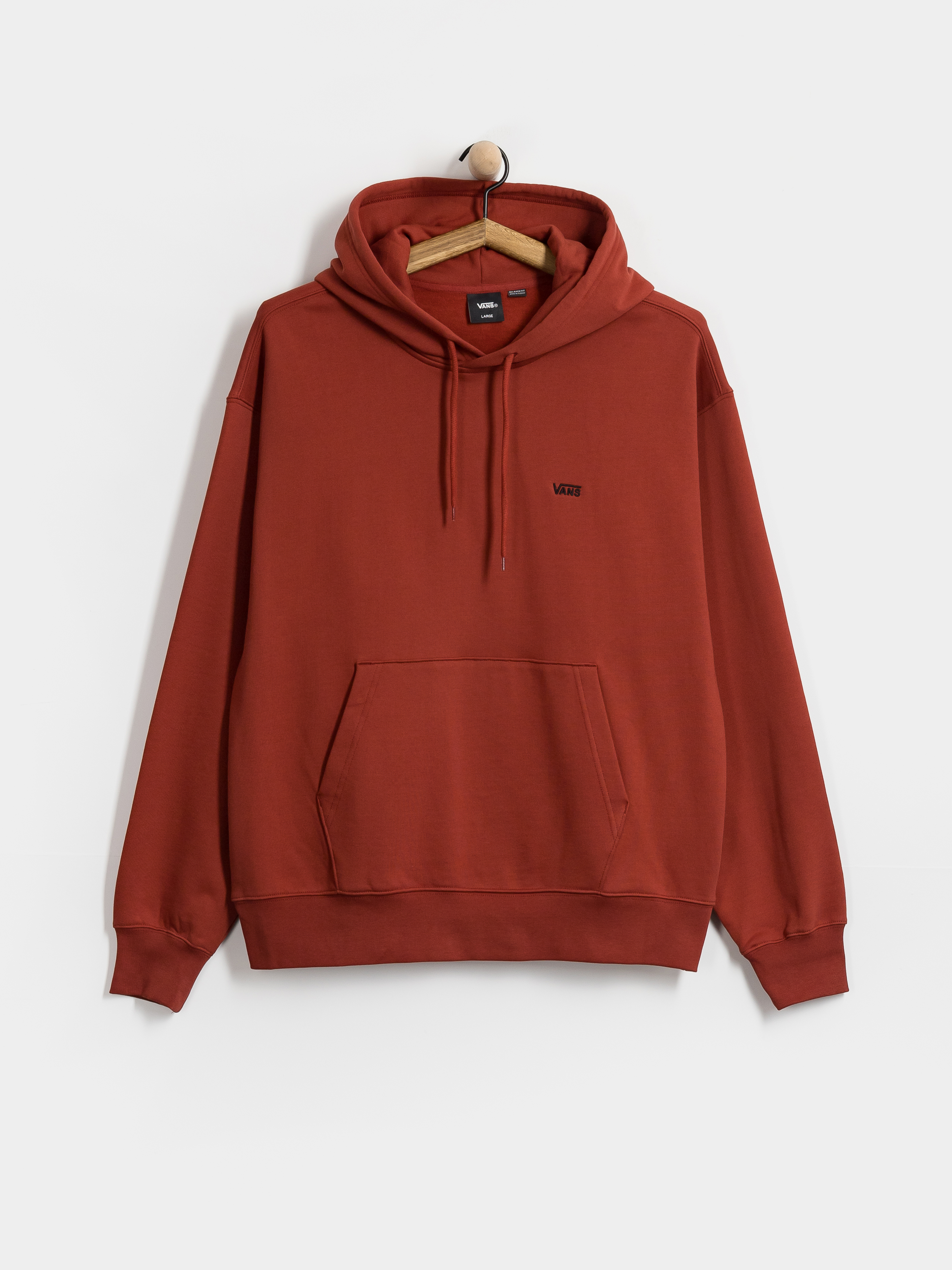 Hanorac cu glugă Vans Left Chest II HD (poppy ember)