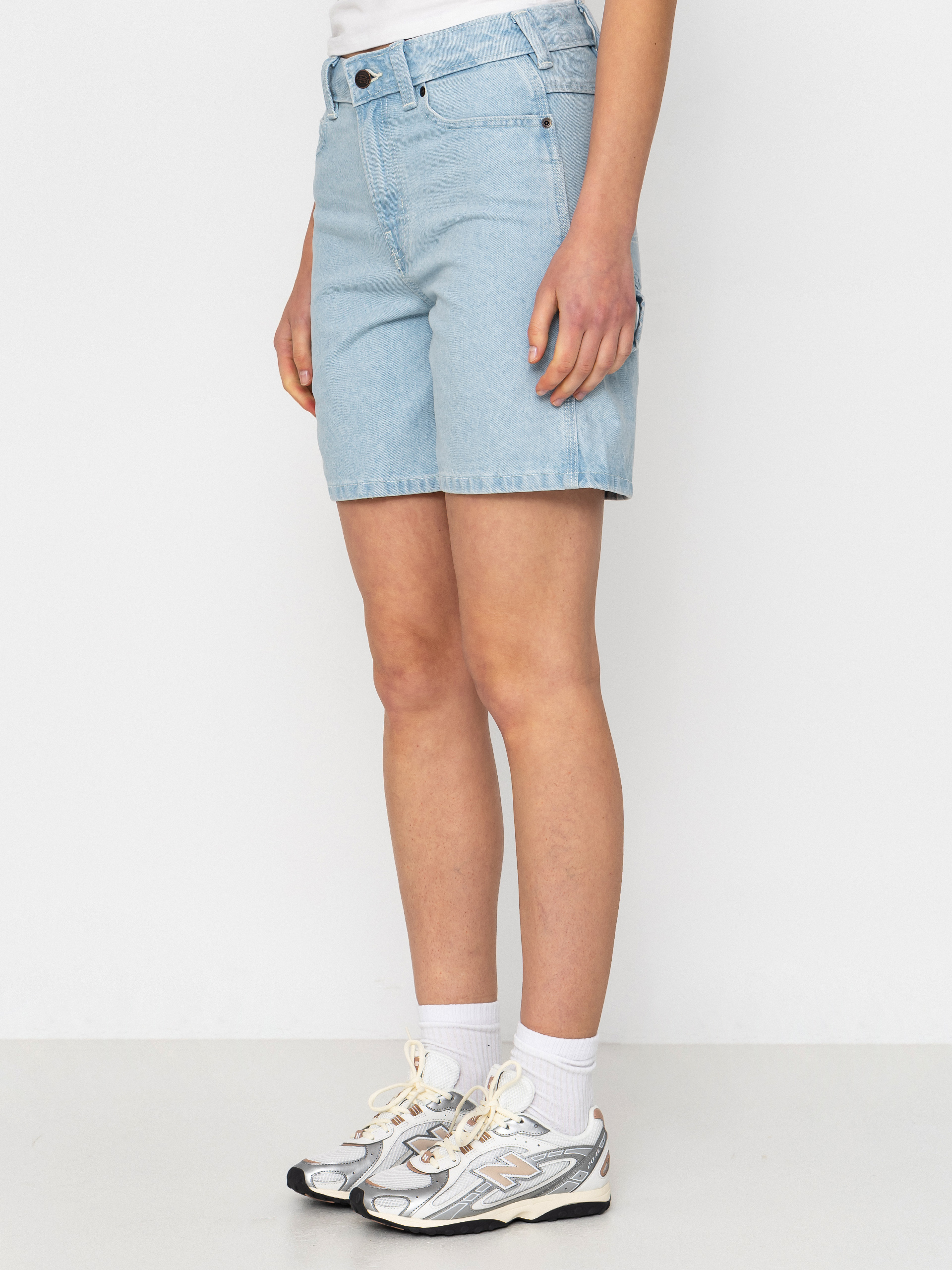 Pantaloni scurți Dickies 993 7 Inch Carpenter Wmn (vintage aged blue)