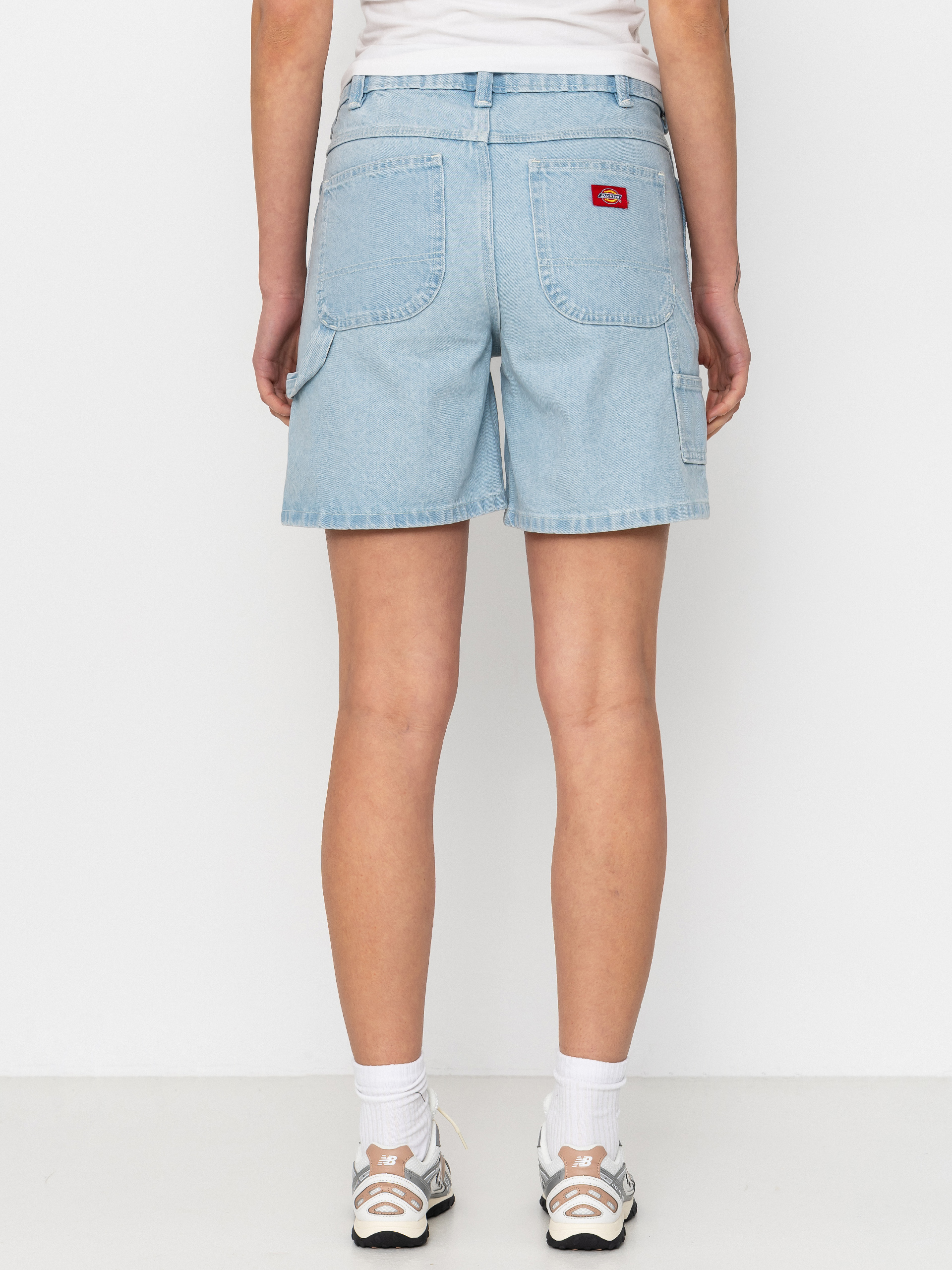 Pantaloni scurți Dickies 993 7 Inch Carpenter Wmn (vintage aged blue)