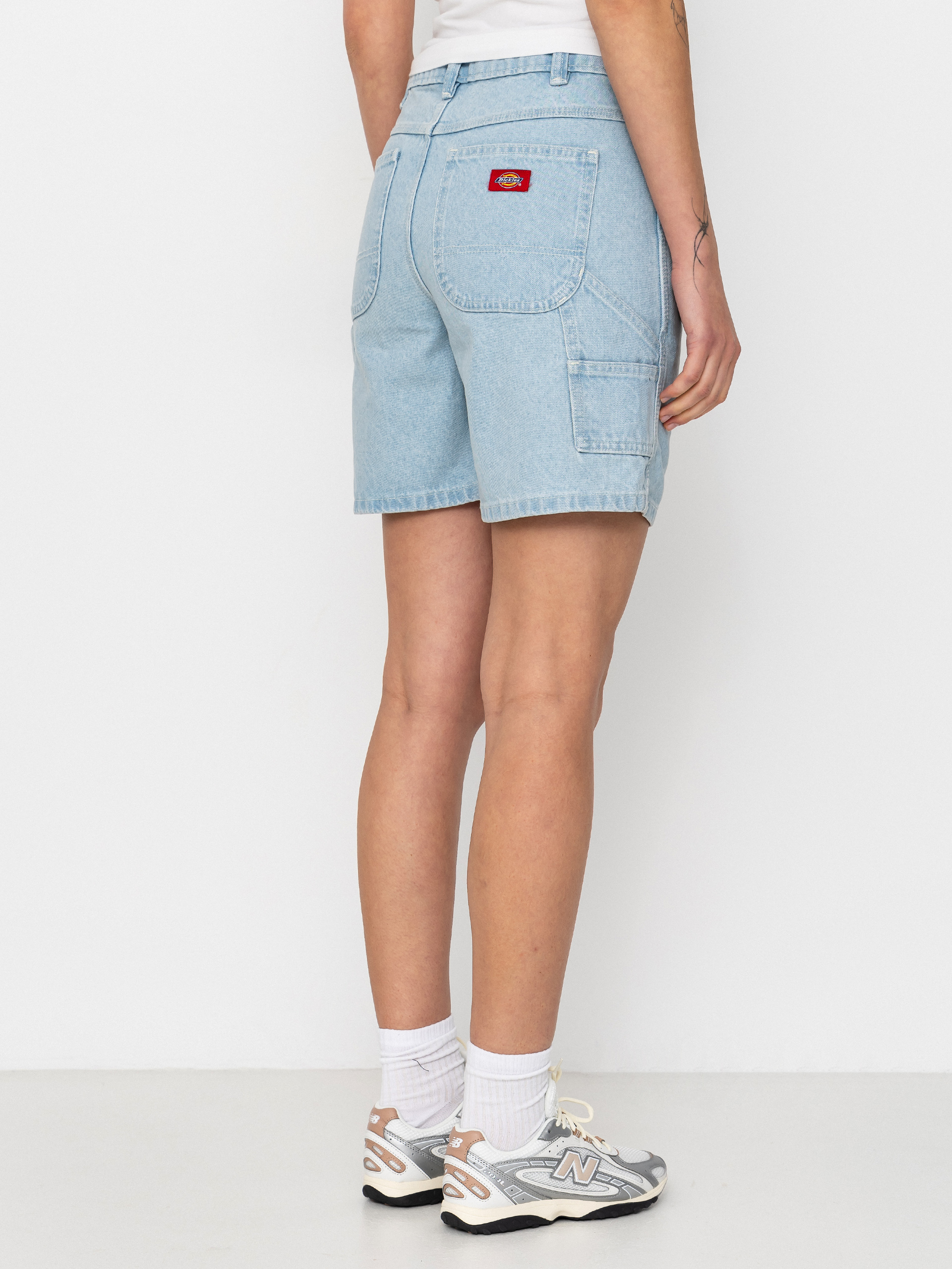 Pantaloni scurți Dickies 993 7 Inch Carpenter Wmn (vintage aged blue)