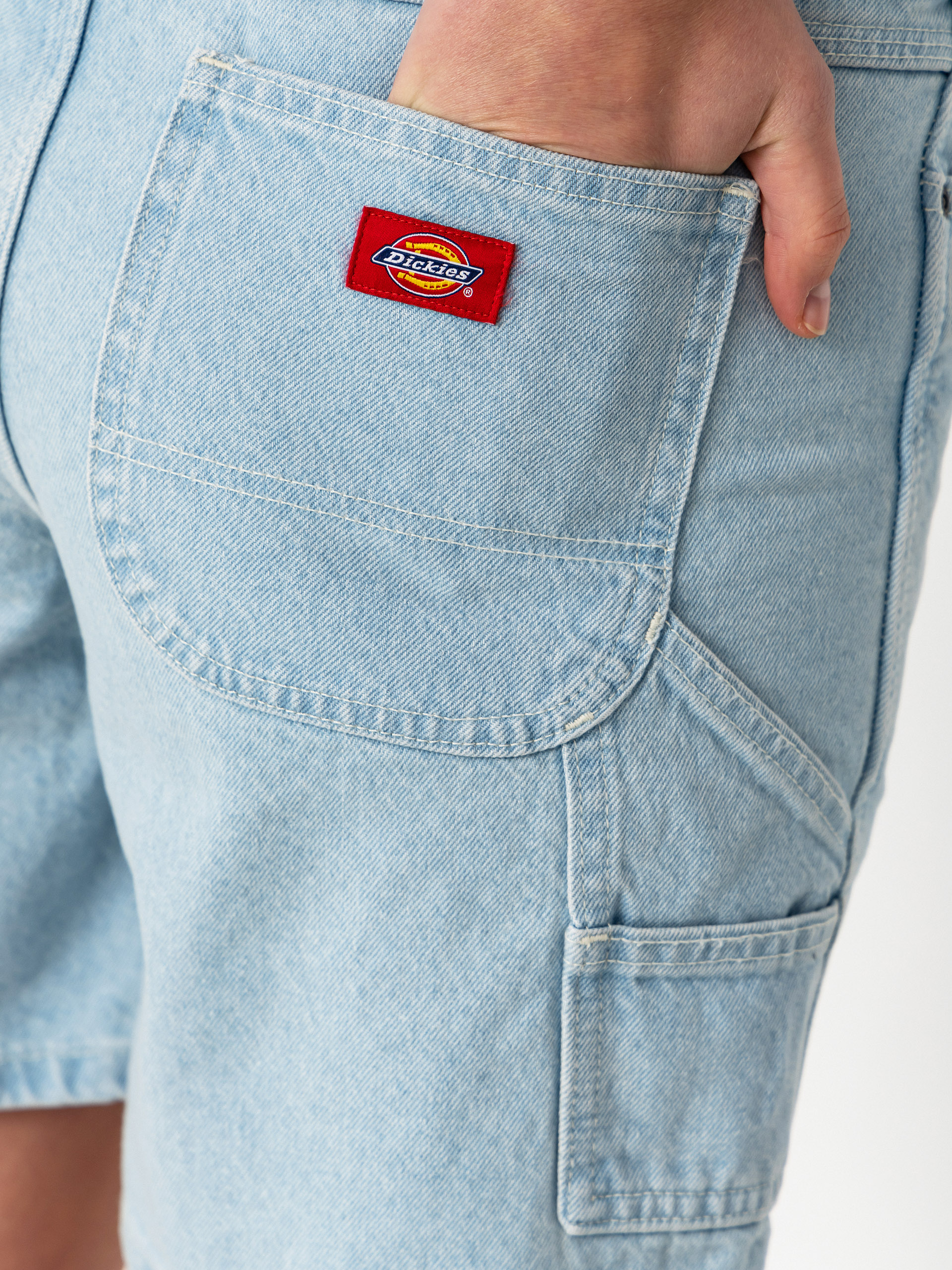 Pantaloni scurți Dickies 993 7 Inch Carpenter Wmn (vintage aged blue)