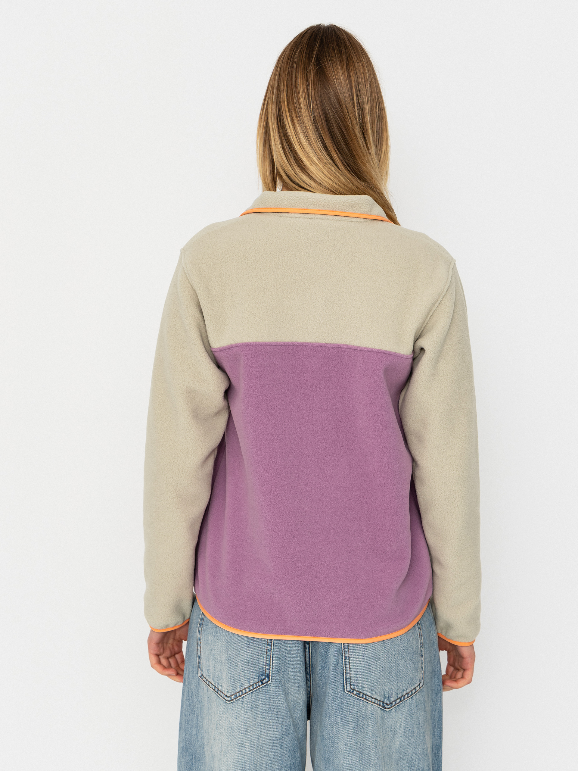 Pentru femei Hanorac din fleece Patagonia Lightweight Synchilla Snap T (light violet)