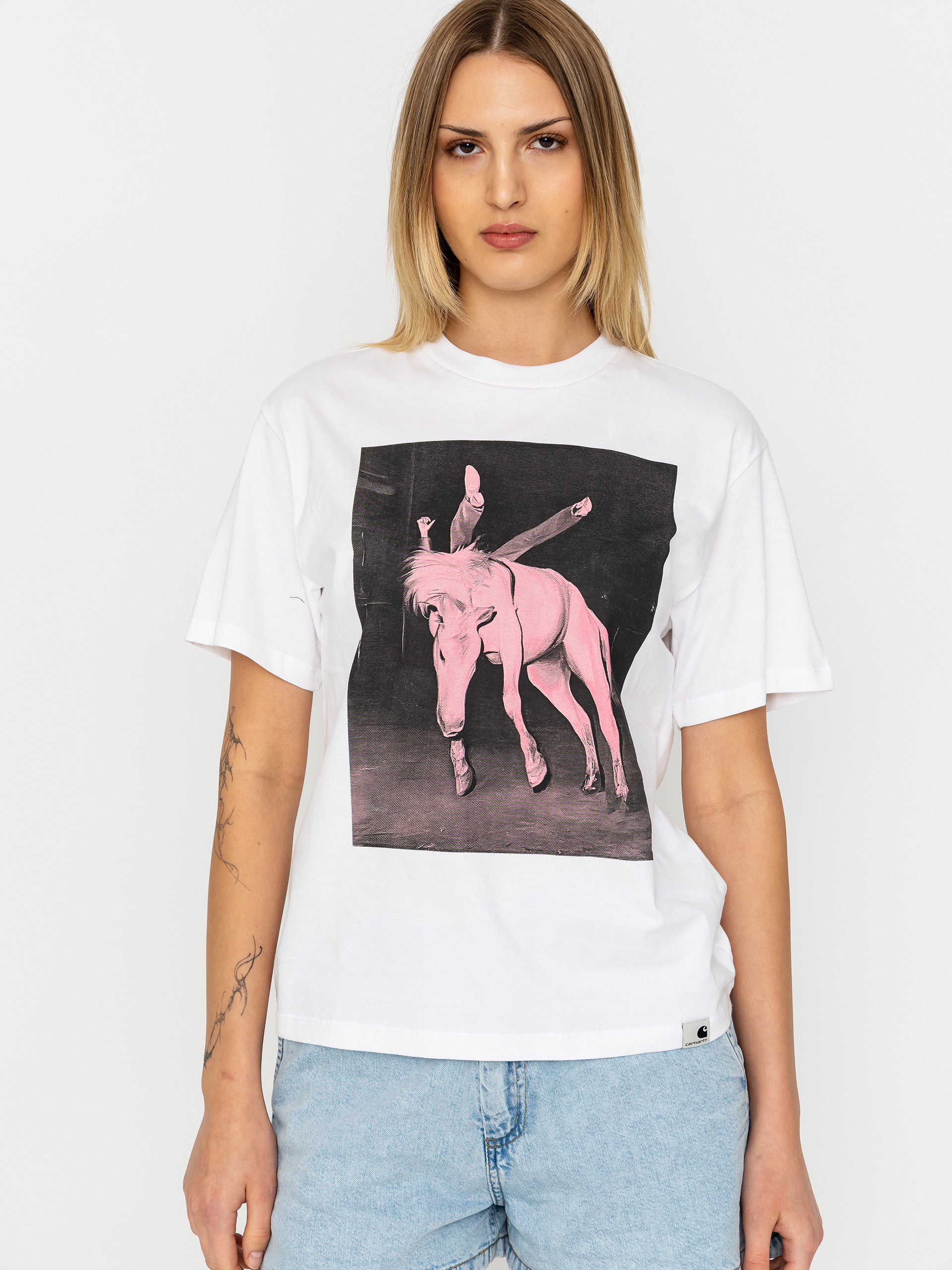 Tricou Carhartt WIP Sean Hamilton Wmn (white)