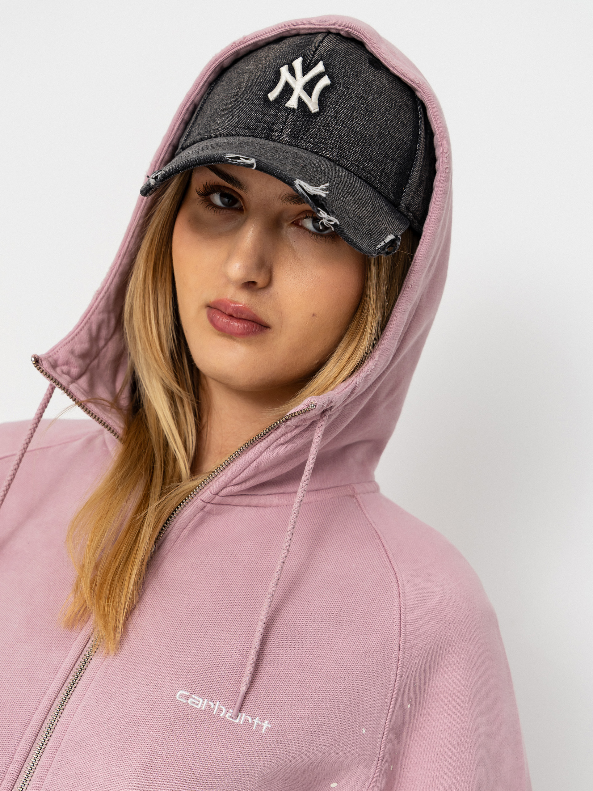 Hanorac cu glugă Carhartt WIP Painter ZHD Wmn (hortensia)