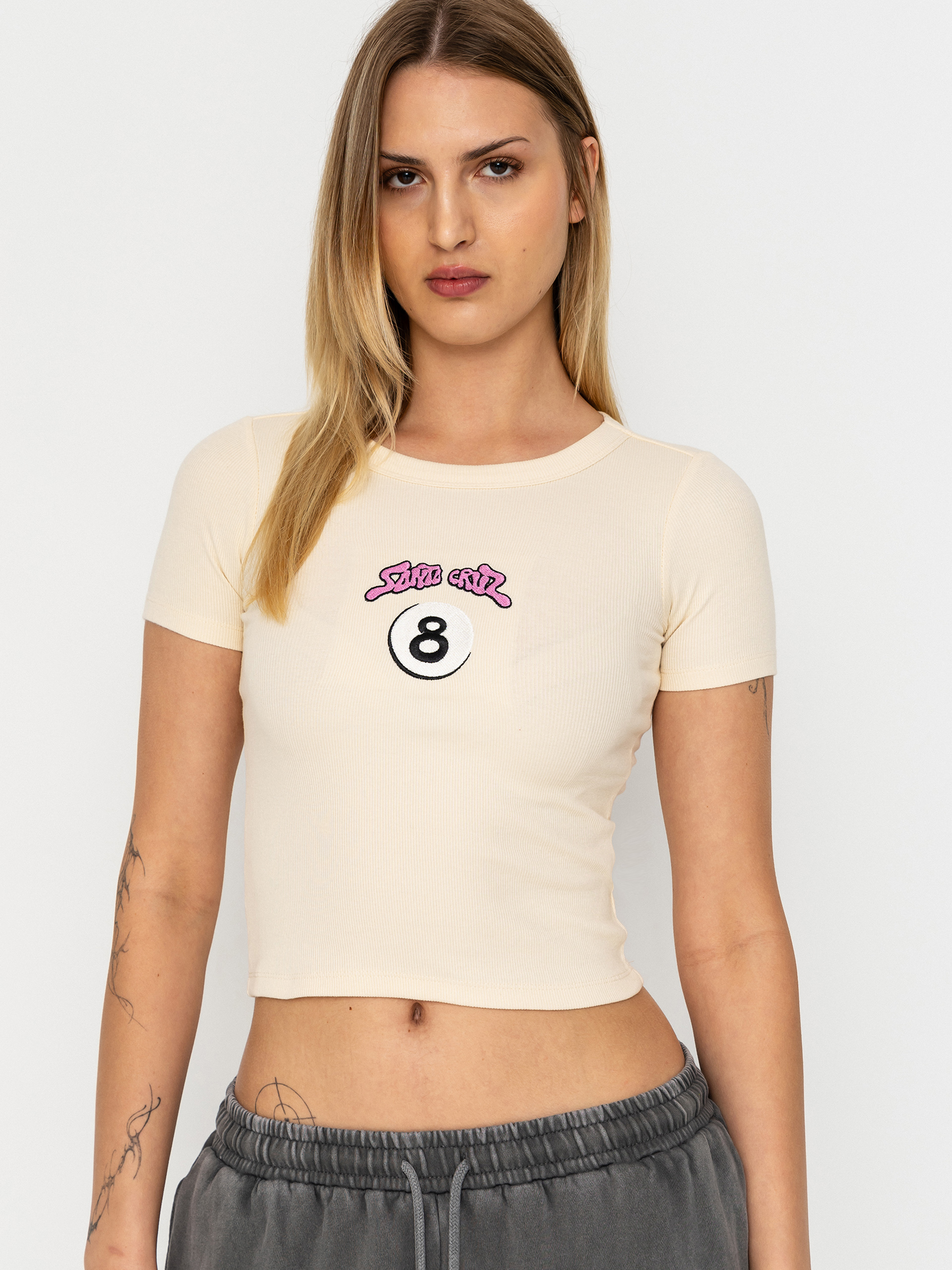 Tricou Santa Cruz Winkowski Ocho Front Wmn (chalk)
