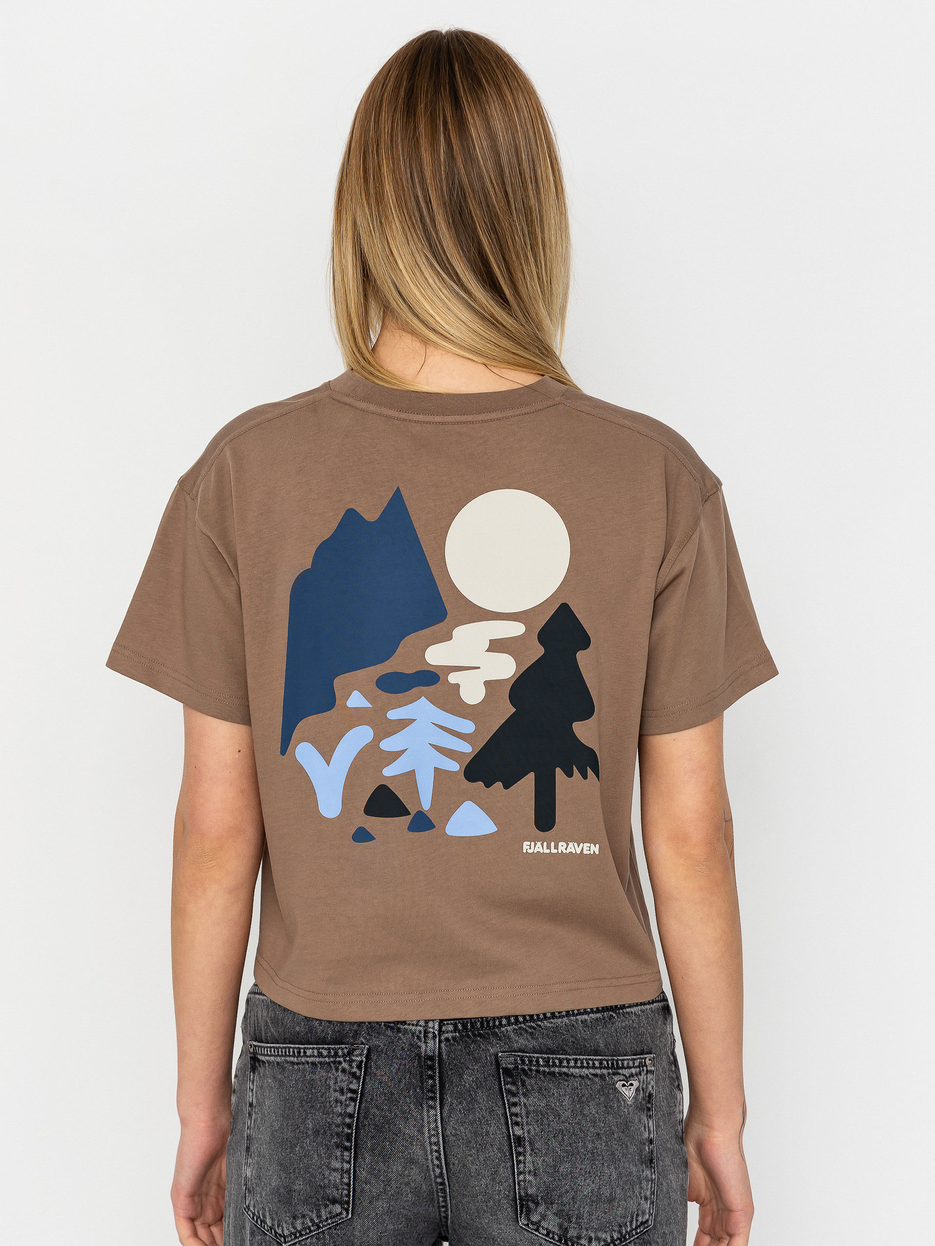 Tricou Fjallraven Forest Walk Wmn (suede brown)