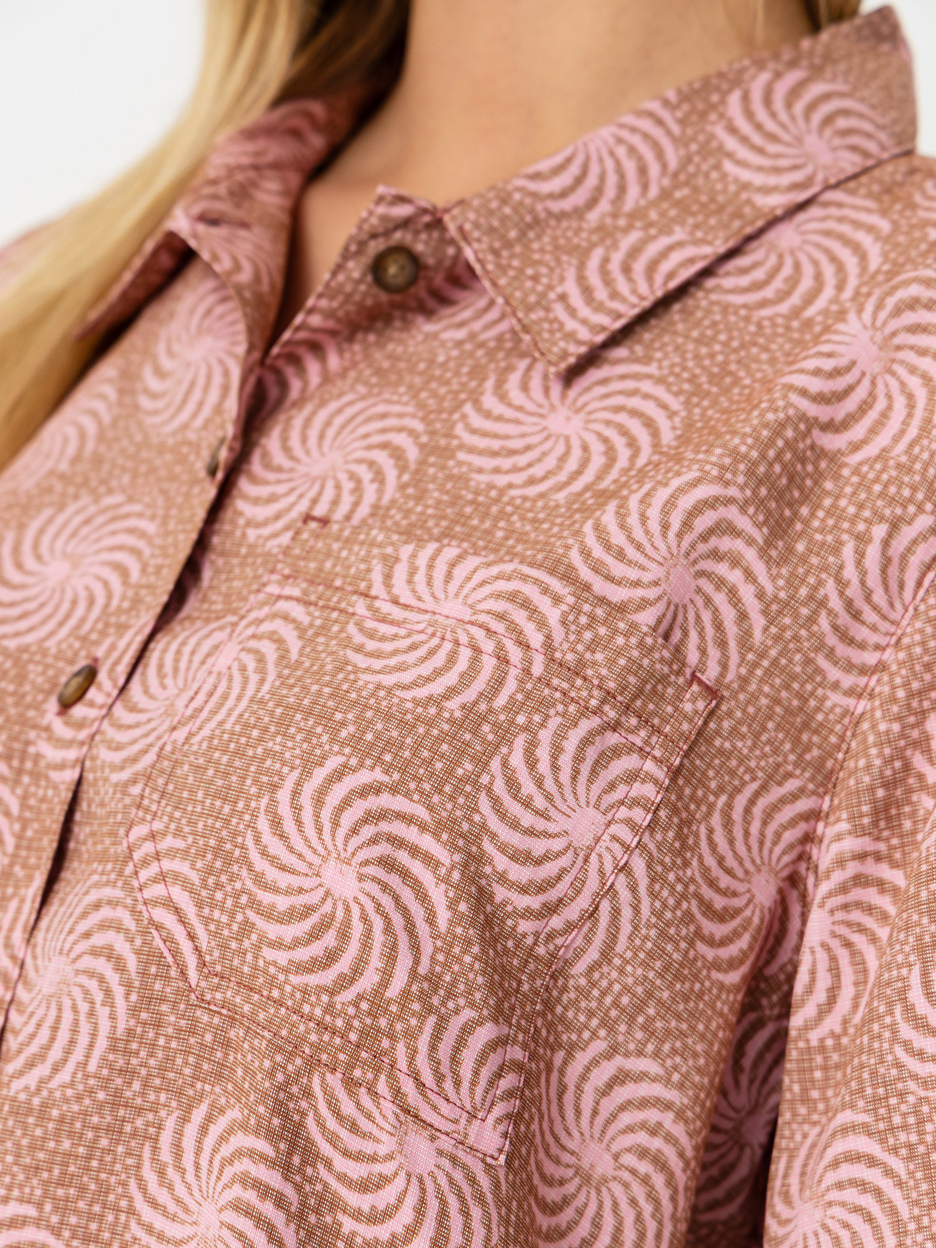 Cămașă Royal Robbins Camino Pucker Wmn (mahogany ray pt)