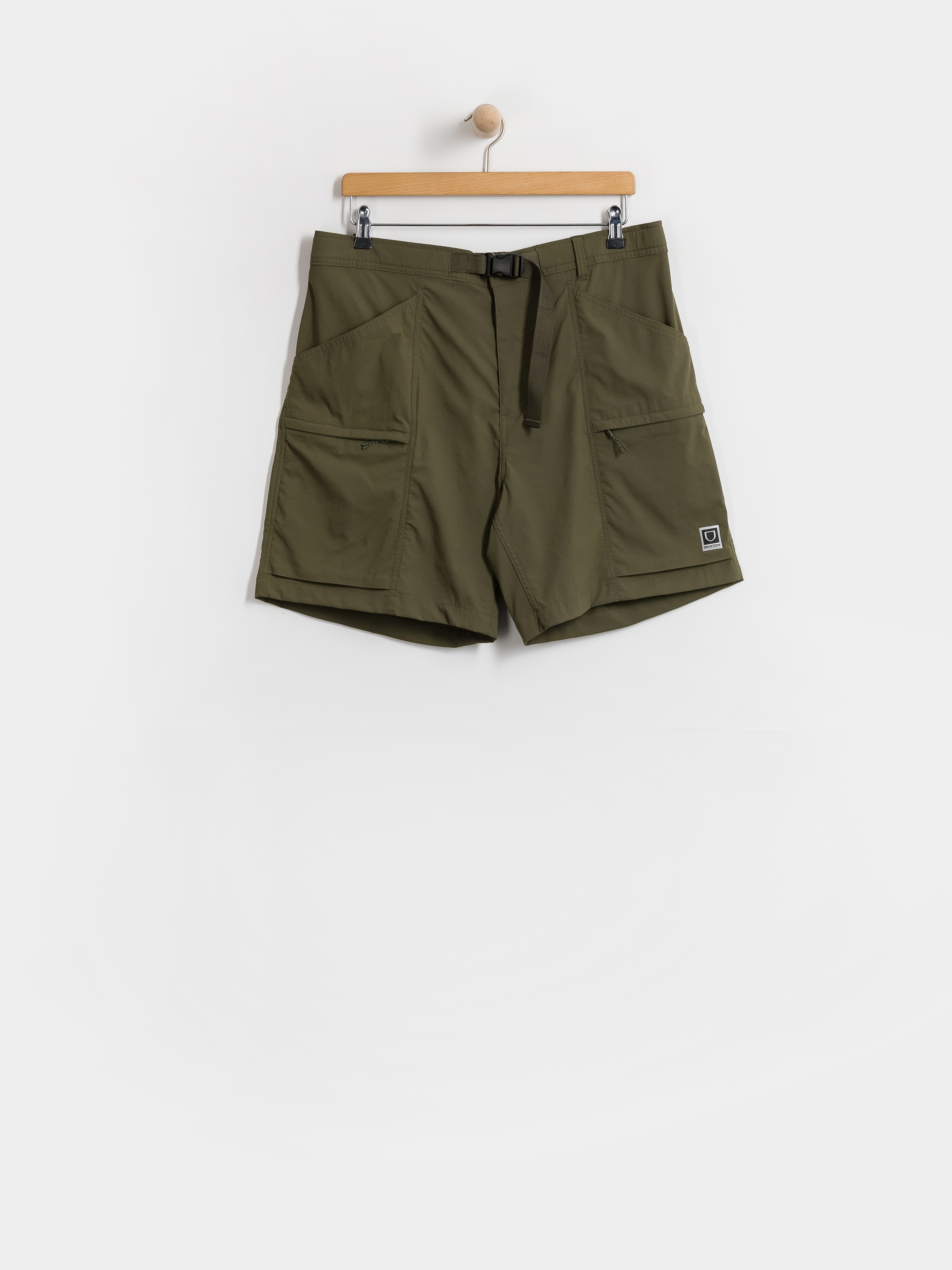 Pantaloni scurți Brixton Journey Utility (dark olive)