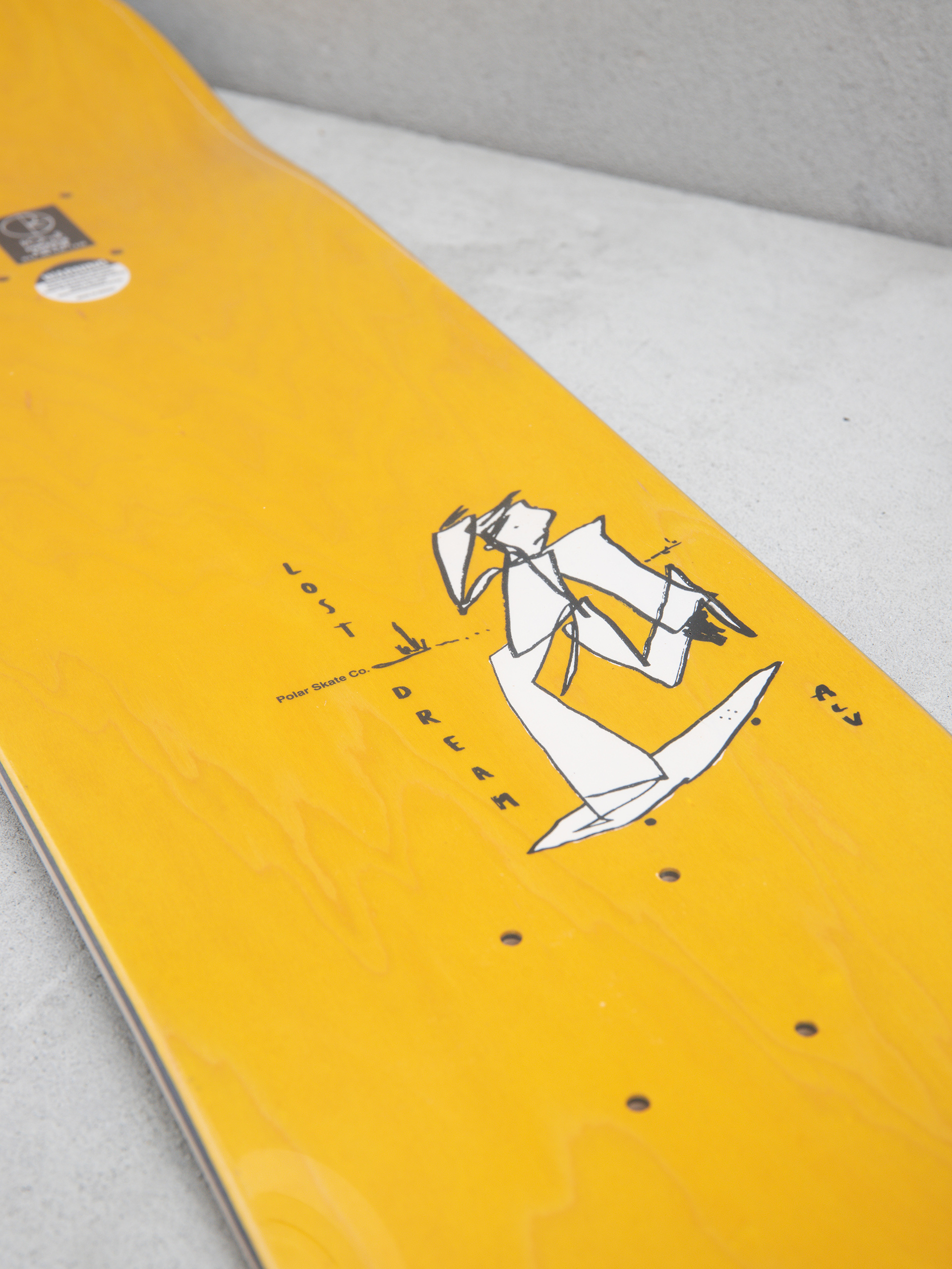 Placă Polar Skate Team Alv Soul Portrait (grey)
