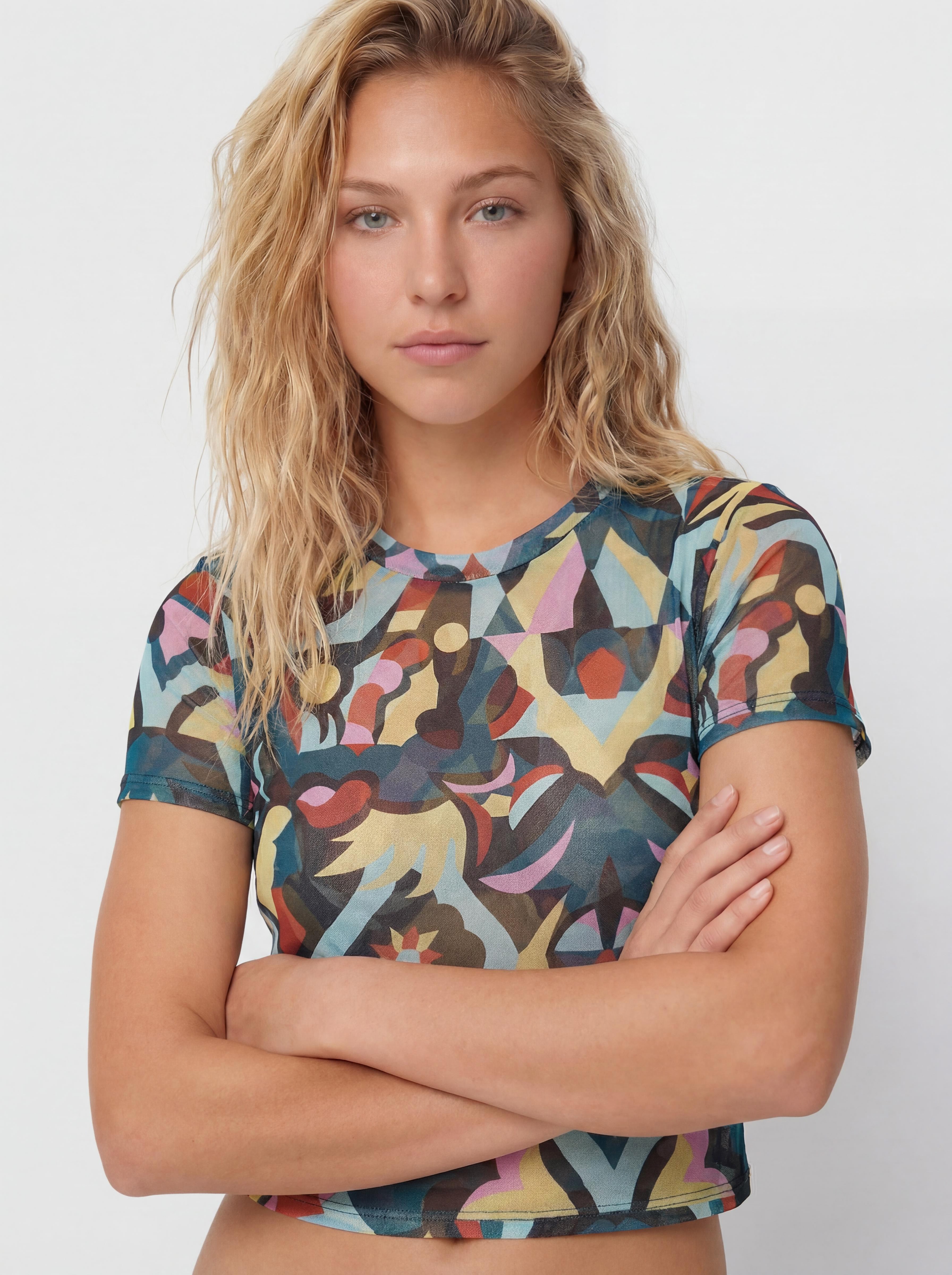 Tricou Volcom Fa Bruno Lucas Knit Mesh Wmn (multi)