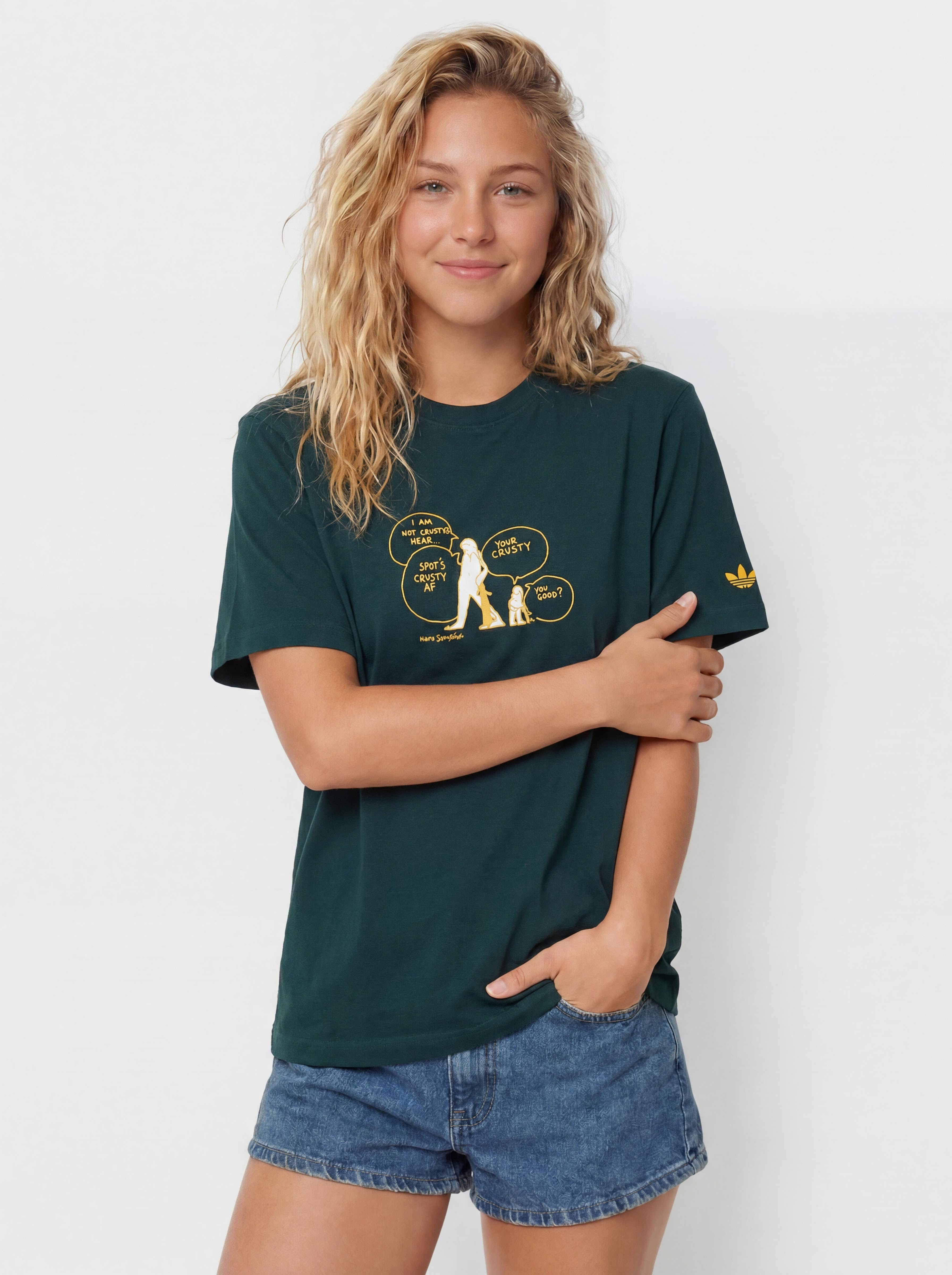 Tricou adidas Gonz Crusty (aurivy/black)