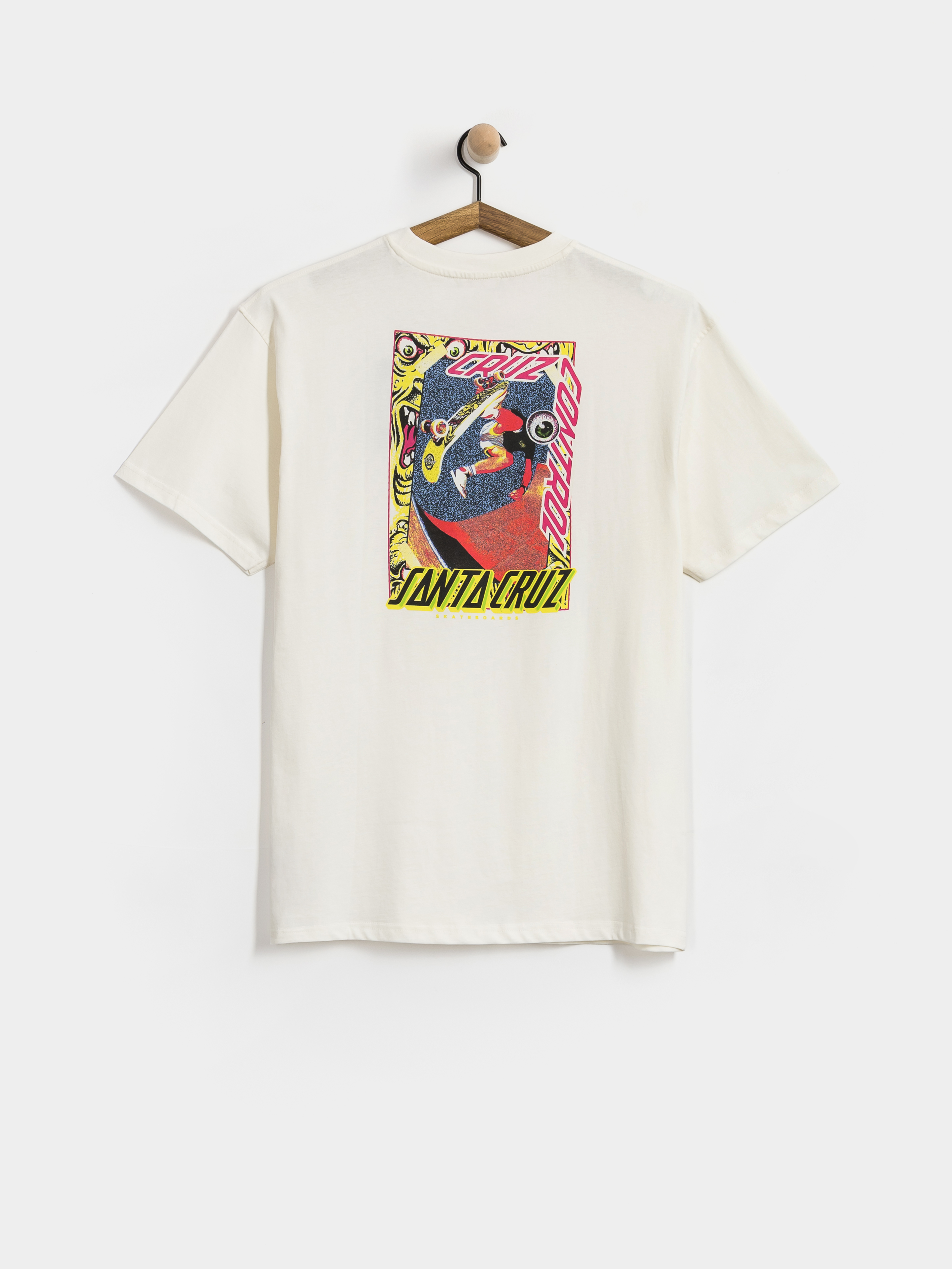 Tricou Santa Cruz Roskopp Cruz Control (unbleached cotton)