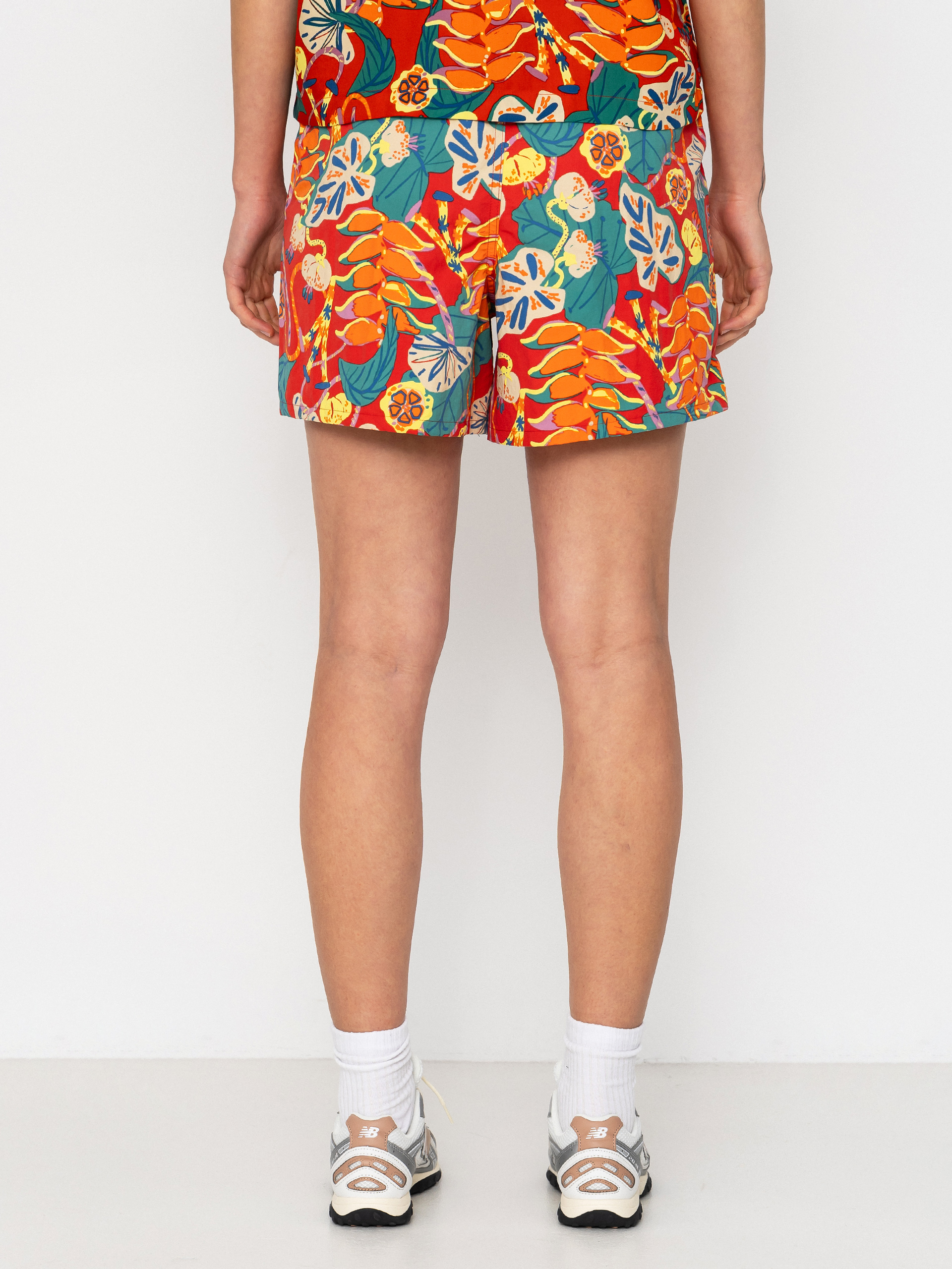 Pantaloni scurți Patagonia Baggies 5in Wmn (tropiclimb/hot ember)