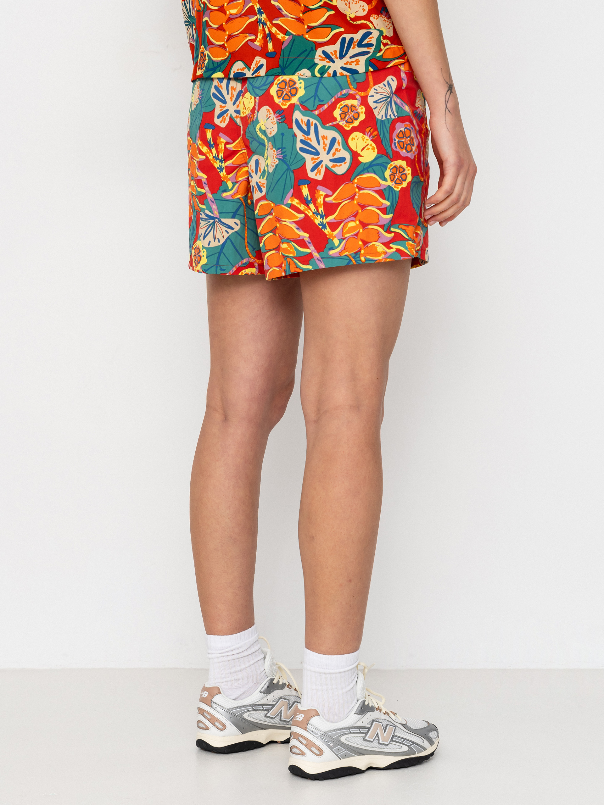 Pantaloni scurți Patagonia Baggies 5in Wmn (tropiclimb/hot ember)