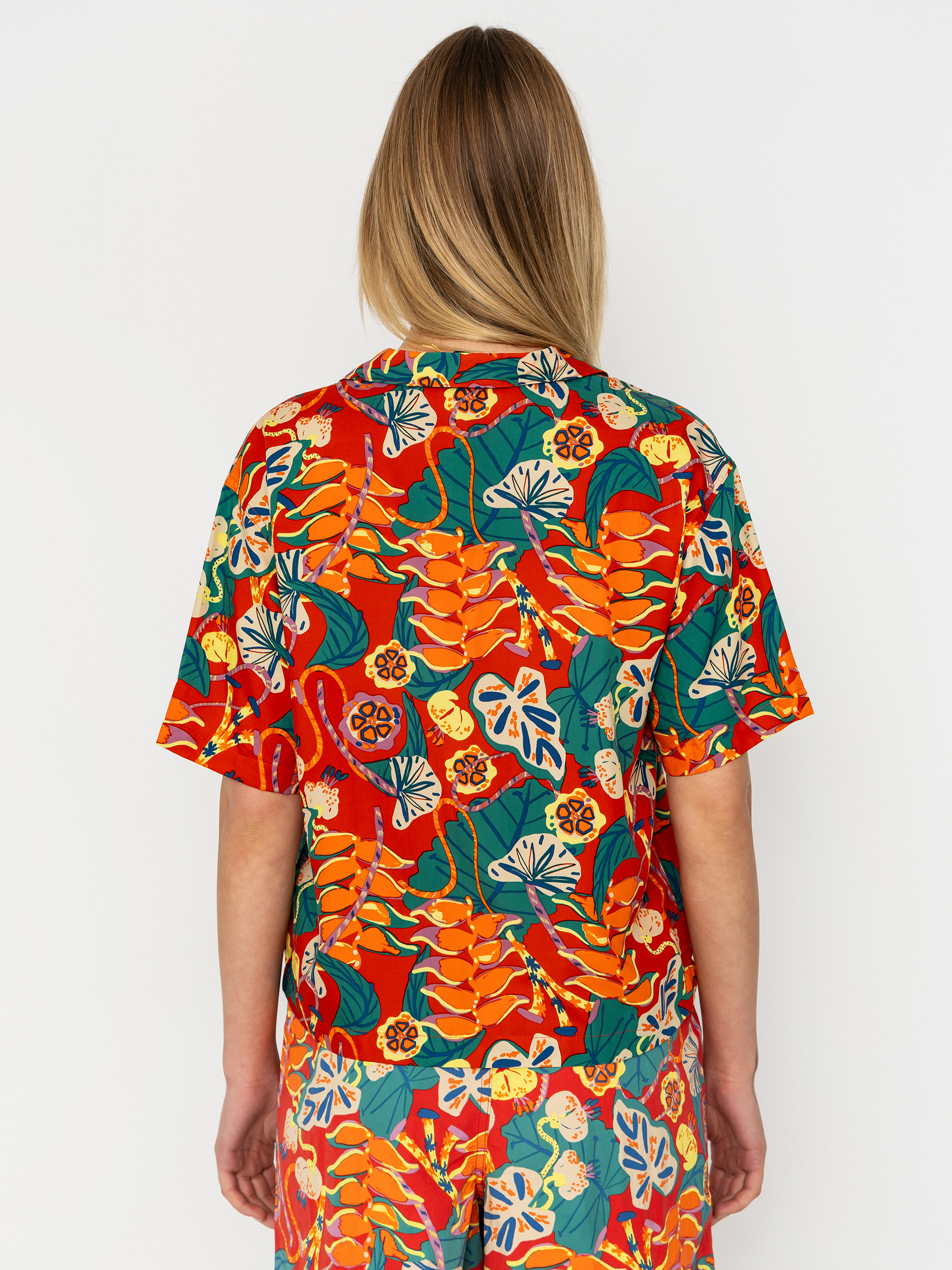 Cămașă Patagonia Tidal Threads Wmn (tropiclimb/hot ember)