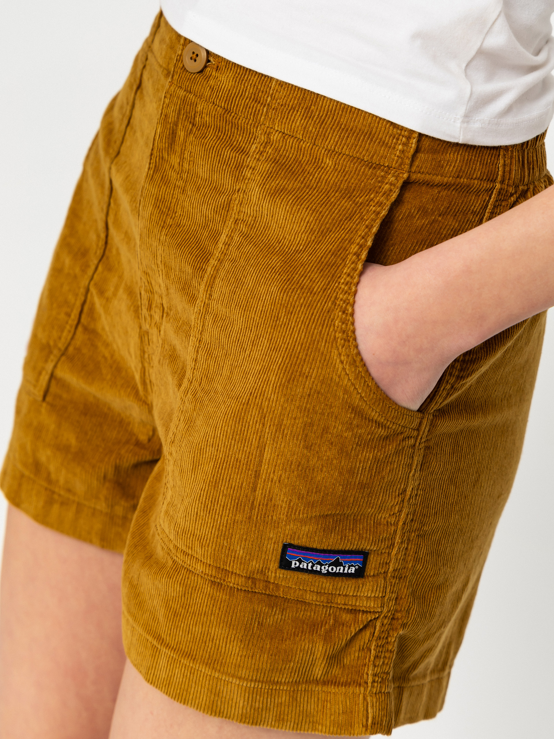 Pantaloni scurți Patagonia Retro Cord Wmn (bobcat brown)