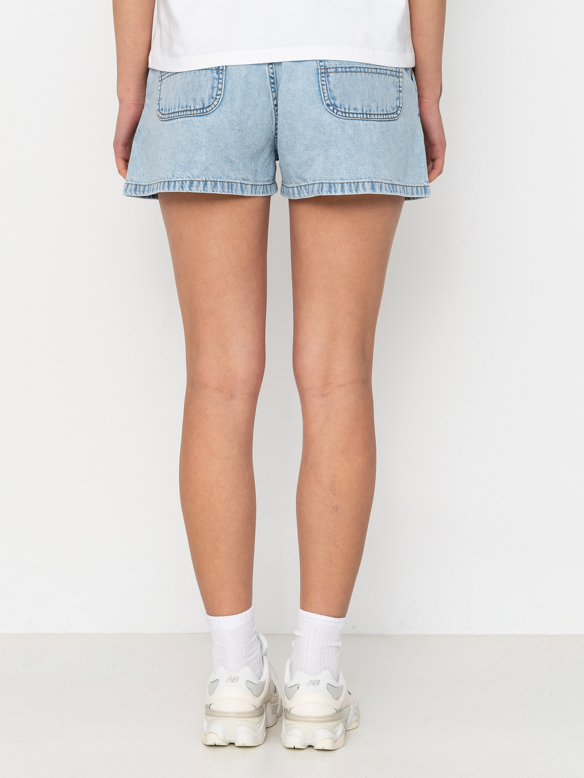Pantaloni scurți Carhartt WIP Lova Wmn (blue stone bleached)