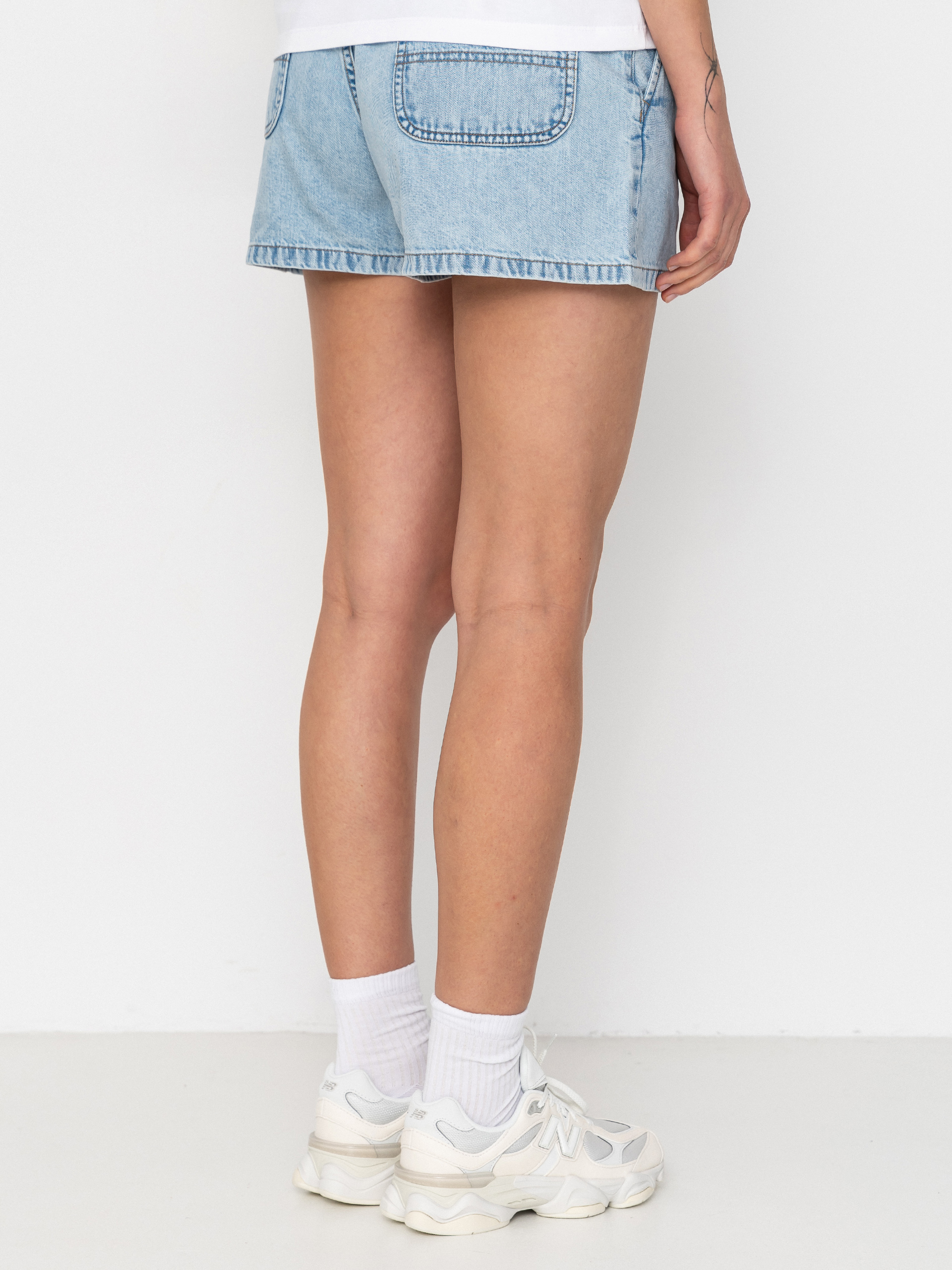 Pantaloni scurți Carhartt WIP Lova Wmn (blue stone bleached)