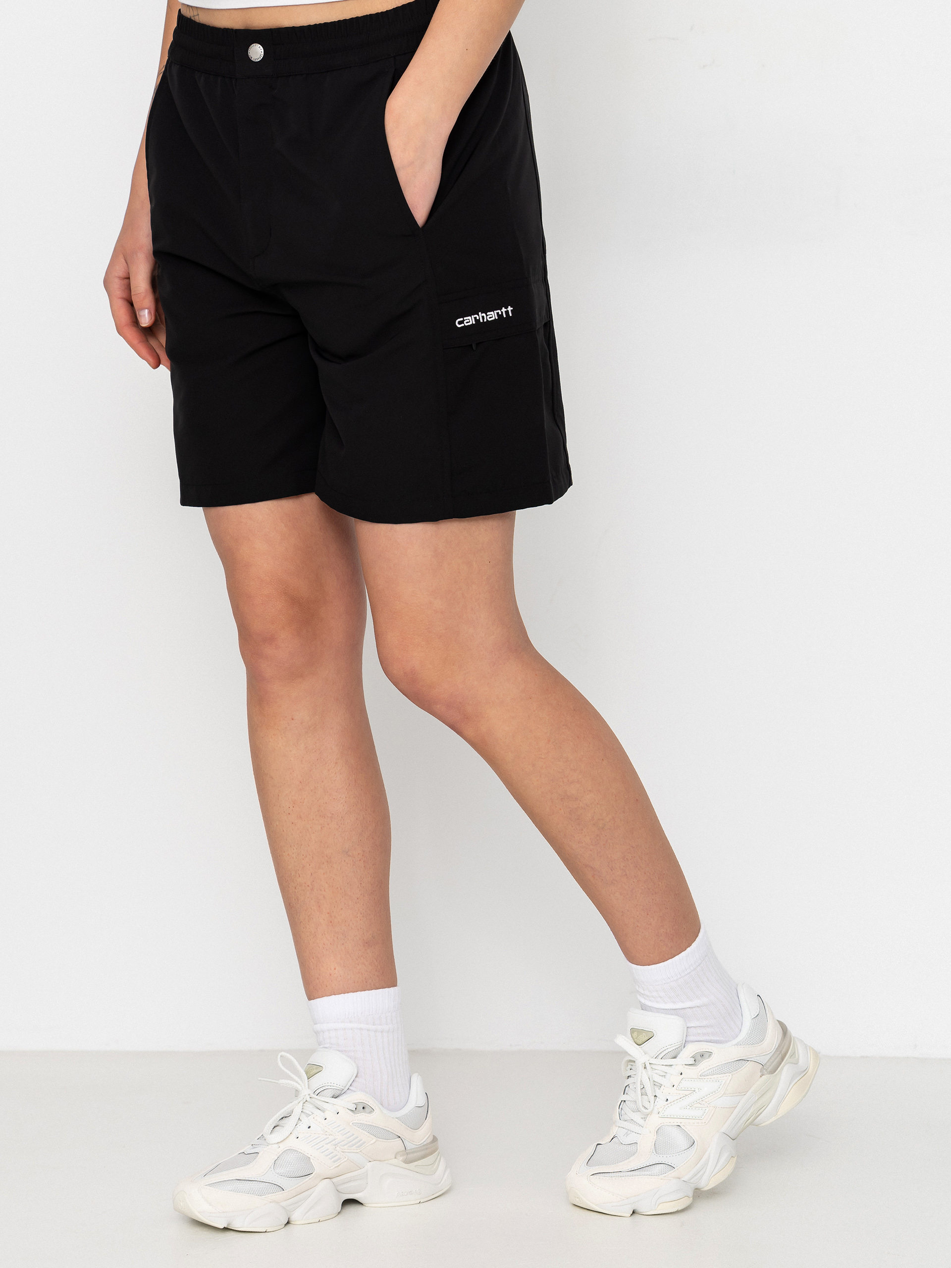 Pantaloni scurți Carhartt WIP Iwan Wmn (black/white)