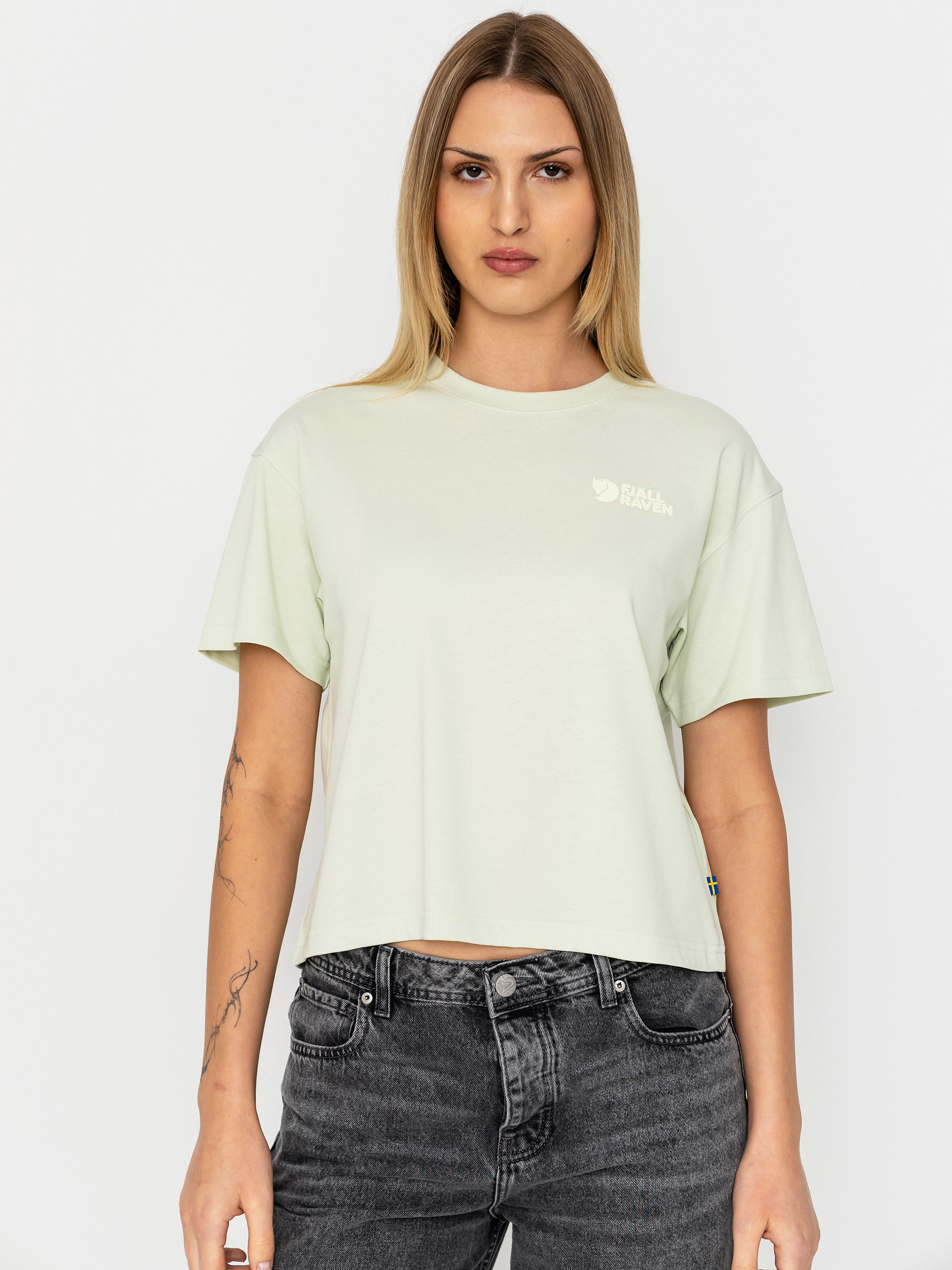 Tricou Fjallraven Forest Walk Wmn (soft jade)