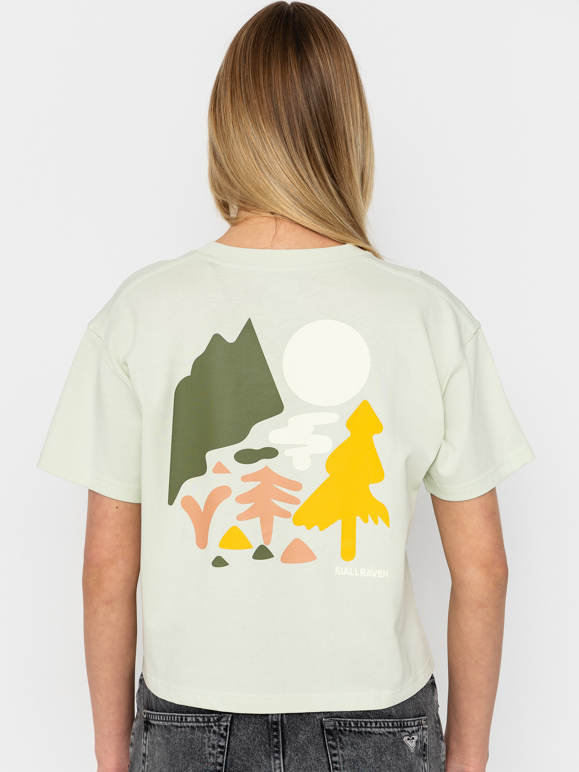 Tricou Fjallraven Forest Walk Wmn (soft jade)