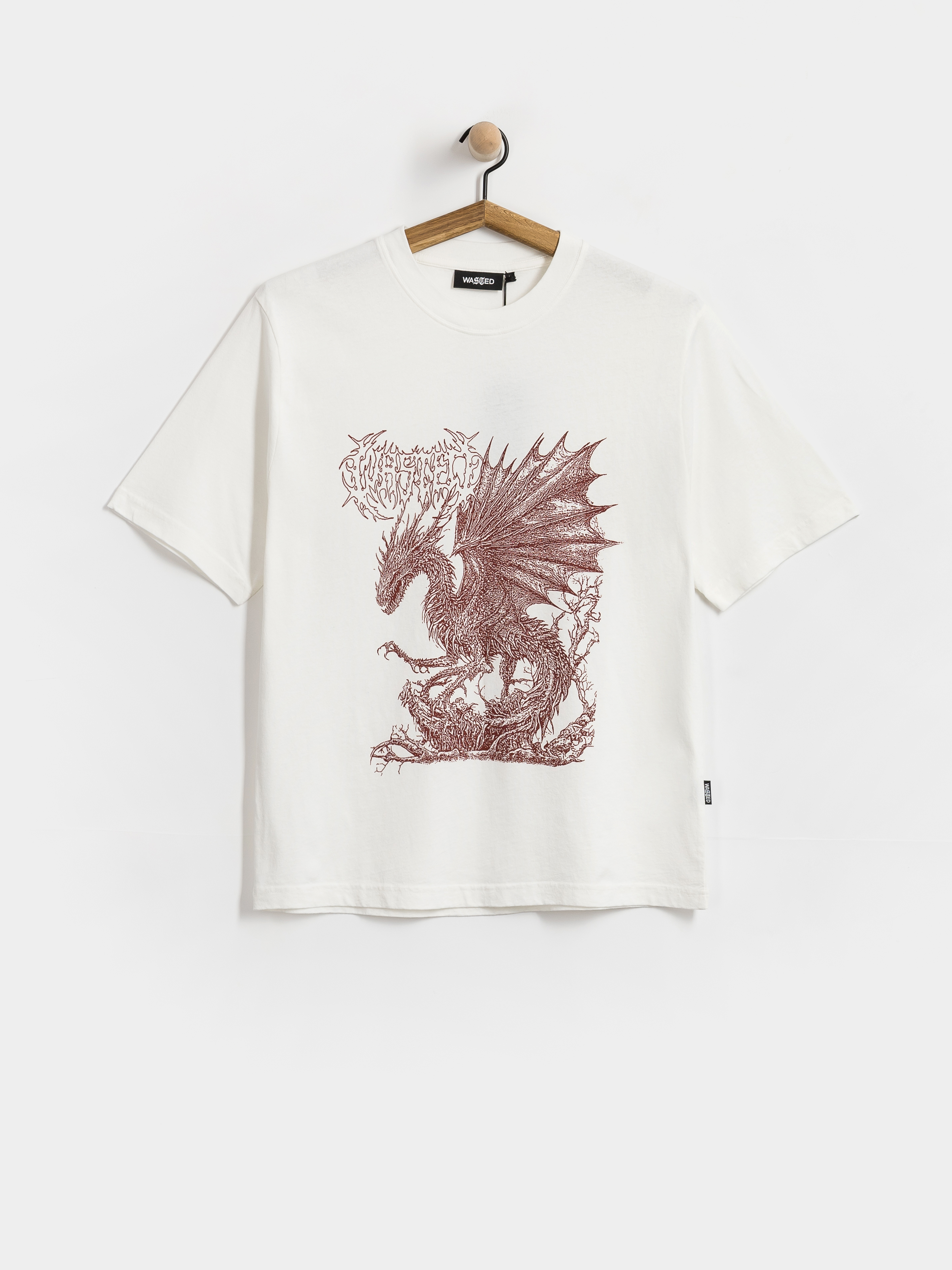 Tricou Wasted Paris Balaur (natural white)