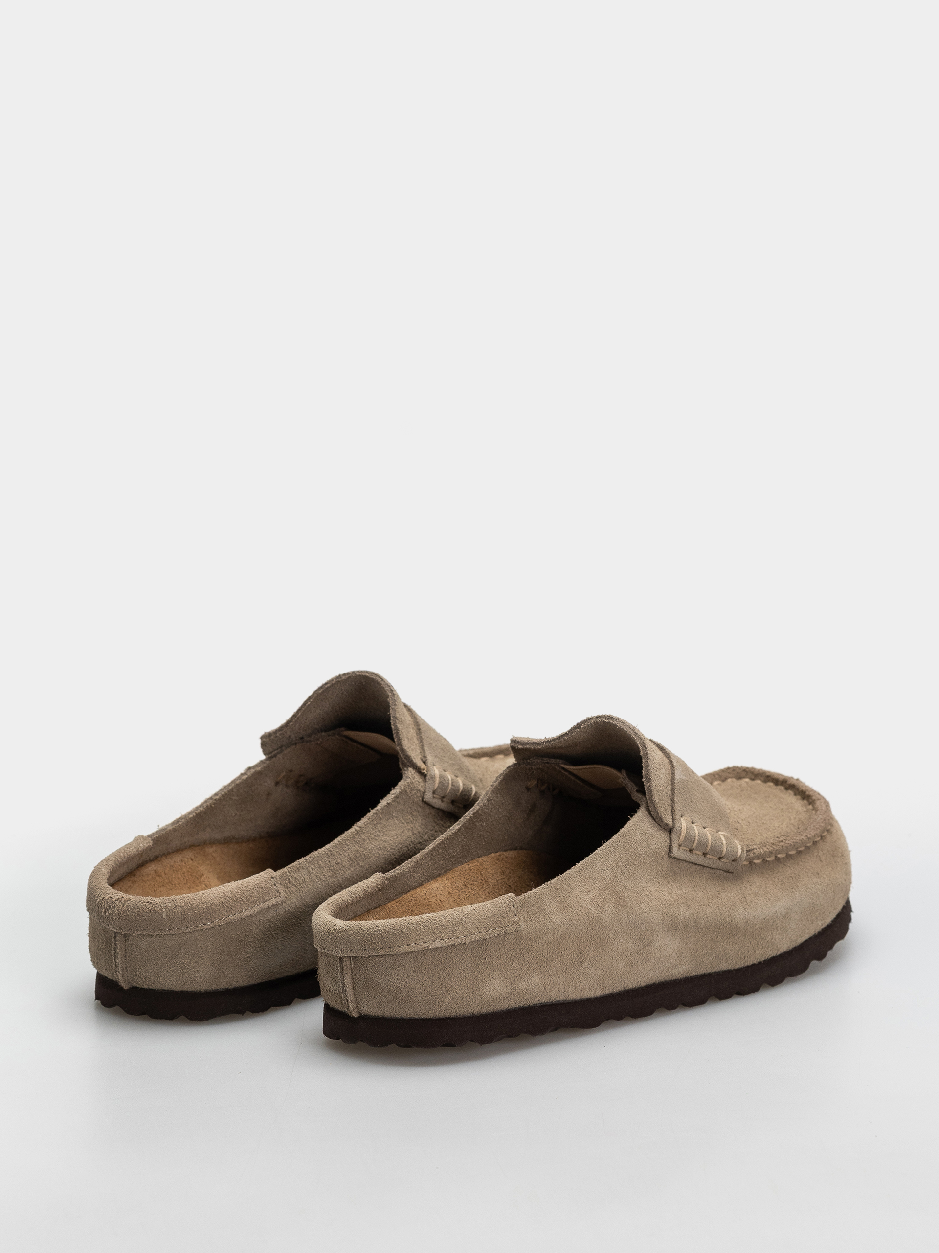 Șlapi Birkenstock Naples Wrapped Suede Leather Narrow (taupe)