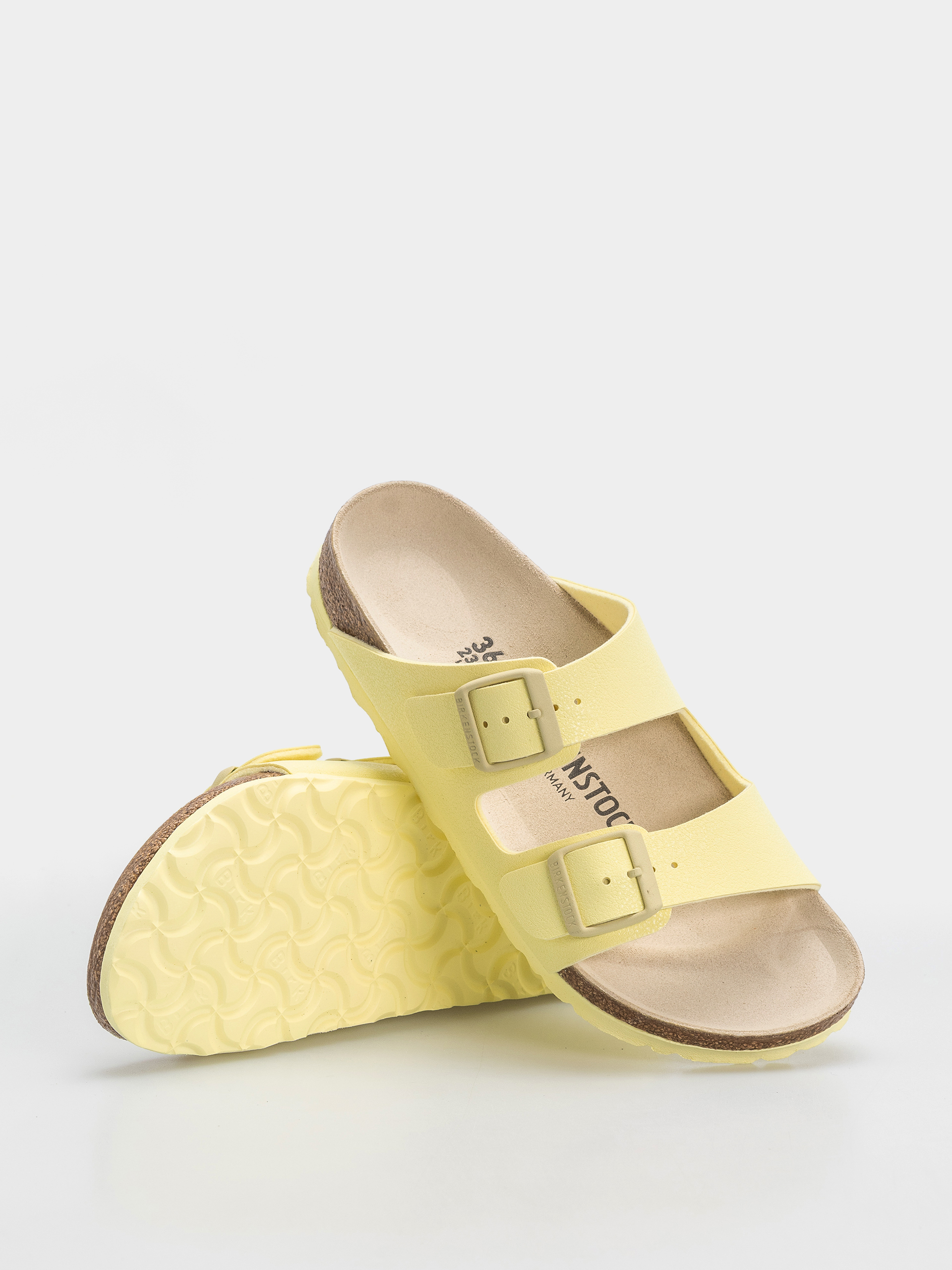 Șlapi Birkenstock Arizona Birko Flor Nubuk Narrow (popcorn)