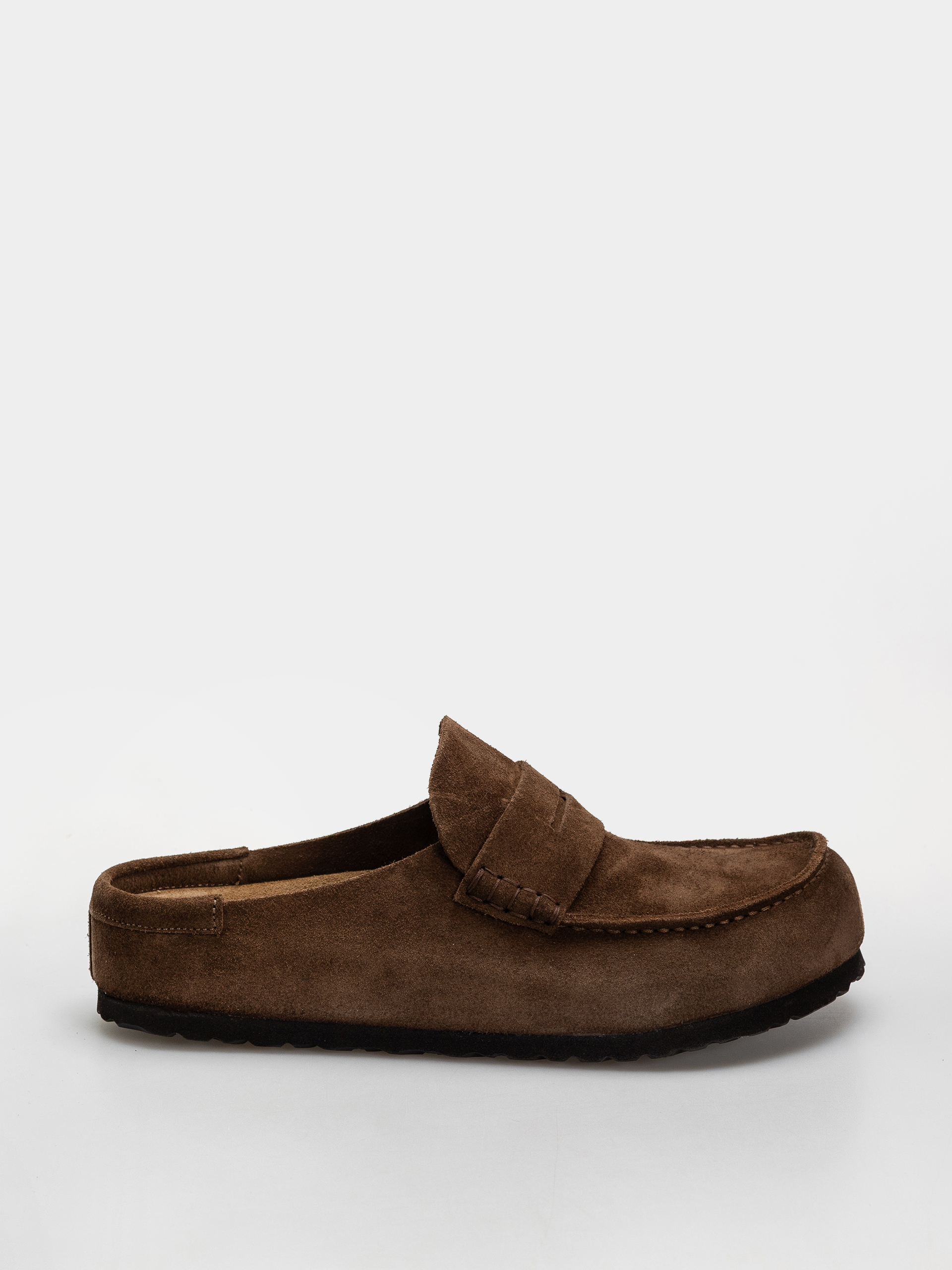 Șlapi Birkenstock Naples Wrapped Suede Leather Regular (carafe)