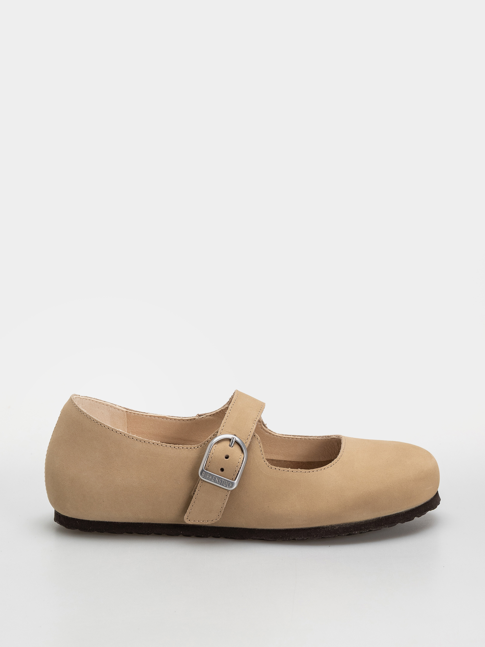 Șlapi Birkenstock Santa Clarita Nubuck Leather Narrow Wmn (sandcastle)