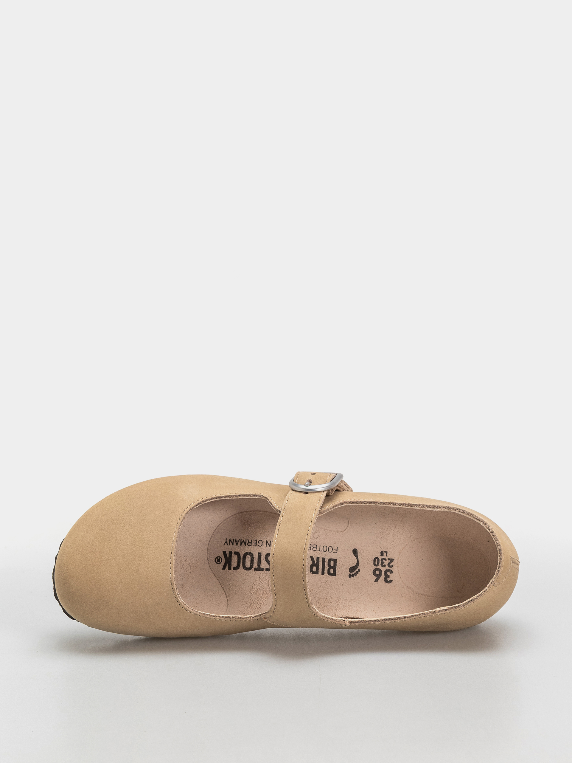 Șlapi Birkenstock Santa Clarita Nubuck Leather Narrow Wmn (sandcastle)