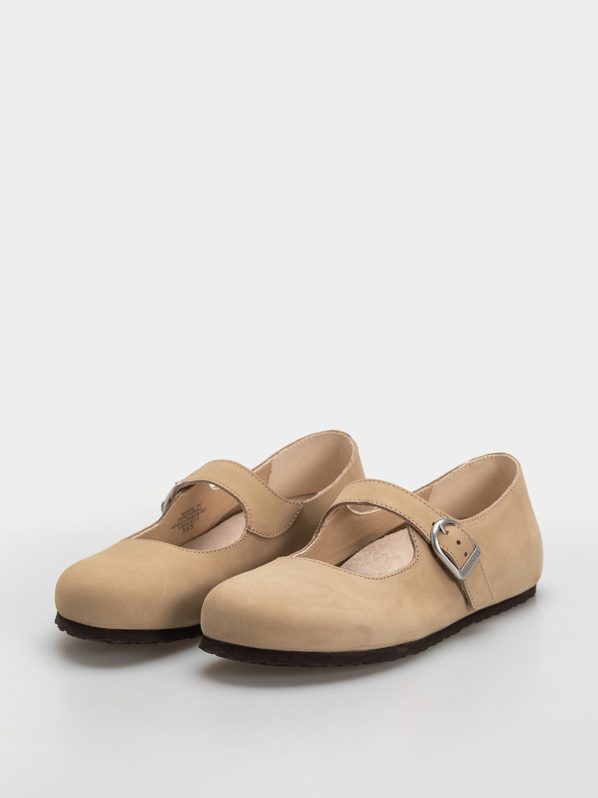 Șlapi Birkenstock Santa Clarita Nubuck Leather Narrow Wmn (sandcastle)