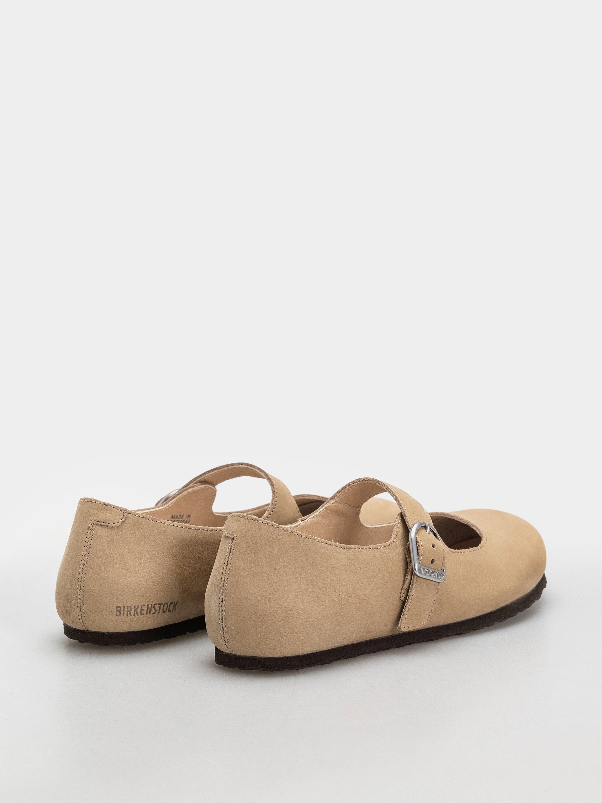 Șlapi Birkenstock Santa Clarita Nubuck Leather Narrow Wmn (sandcastle)