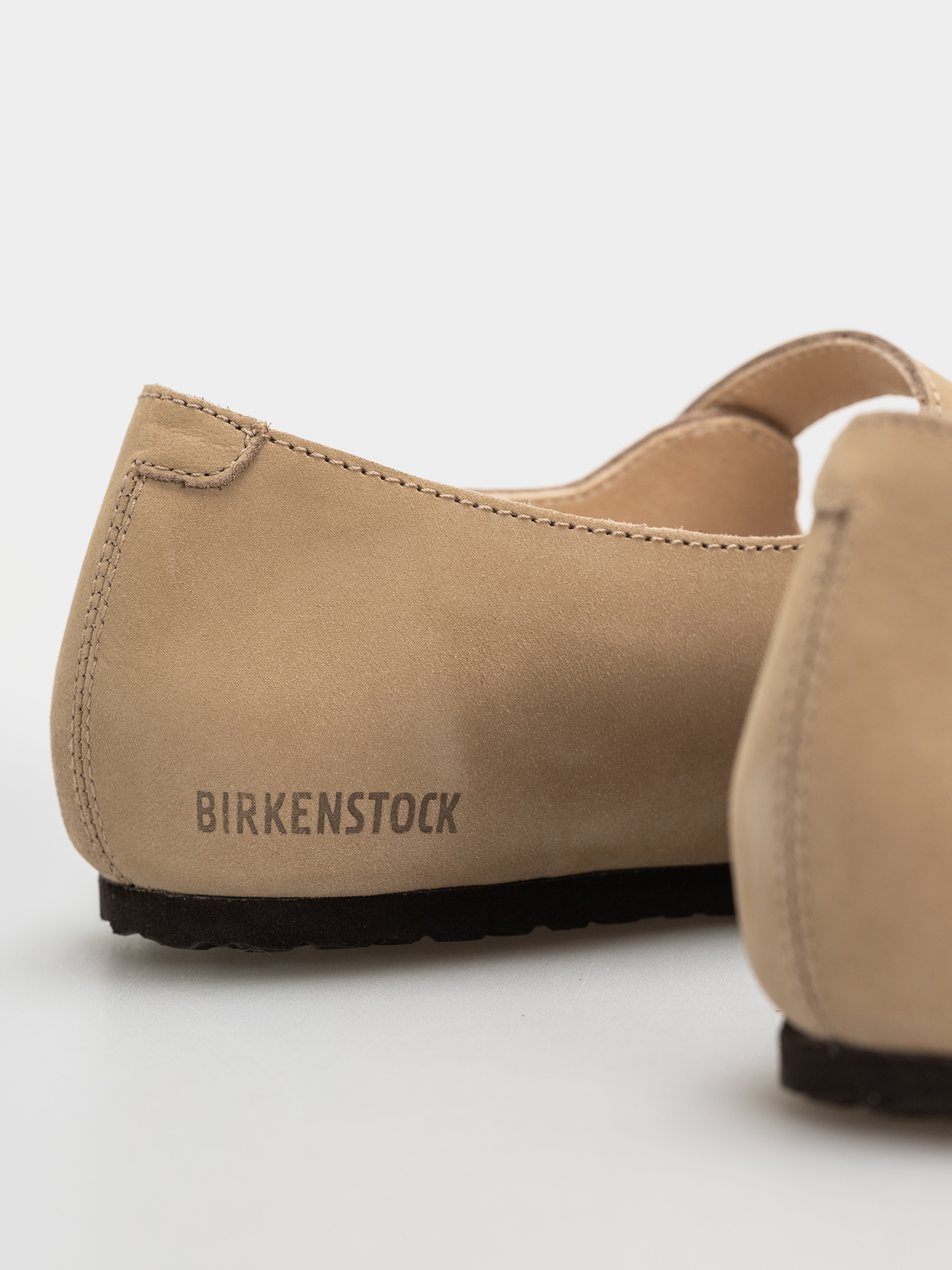 Șlapi Birkenstock Santa Clarita Nubuck Leather Narrow Wmn (sandcastle)