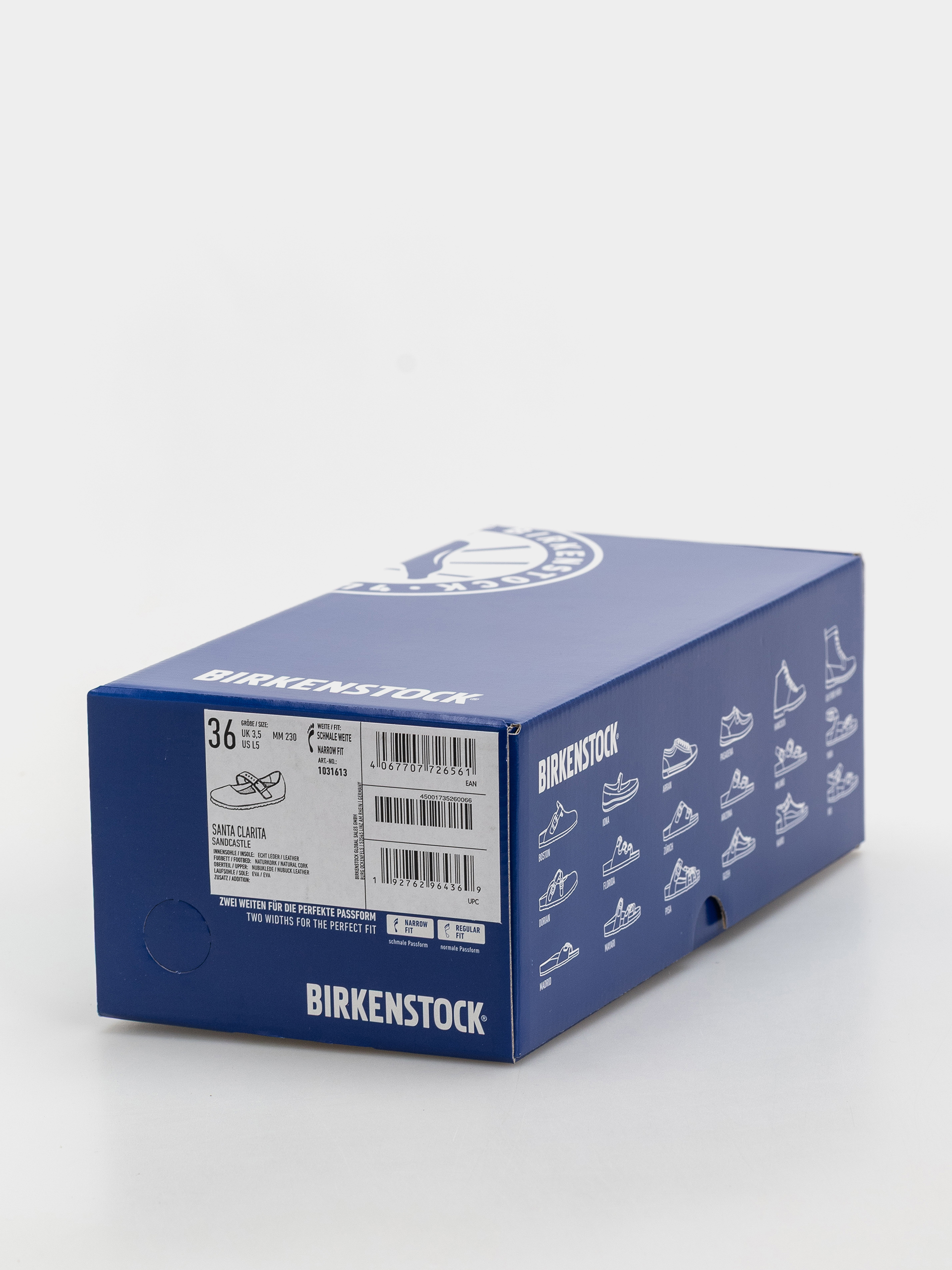Șlapi Birkenstock Santa Clarita Nubuck Leather Narrow Wmn (sandcastle)