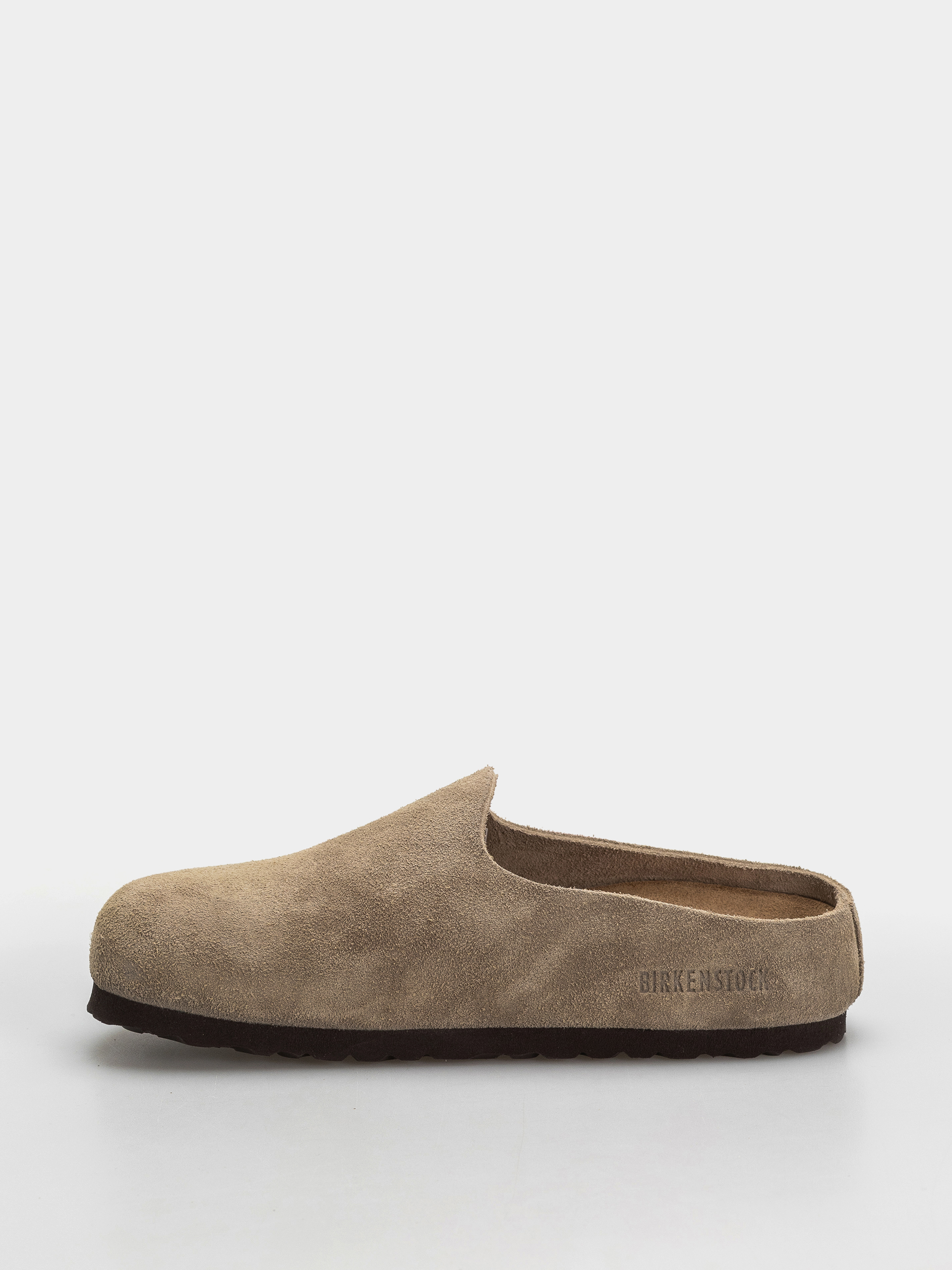 Șlapi Birkenstock Amsterdam Wrapped Suede Leather Narrow (taupe)