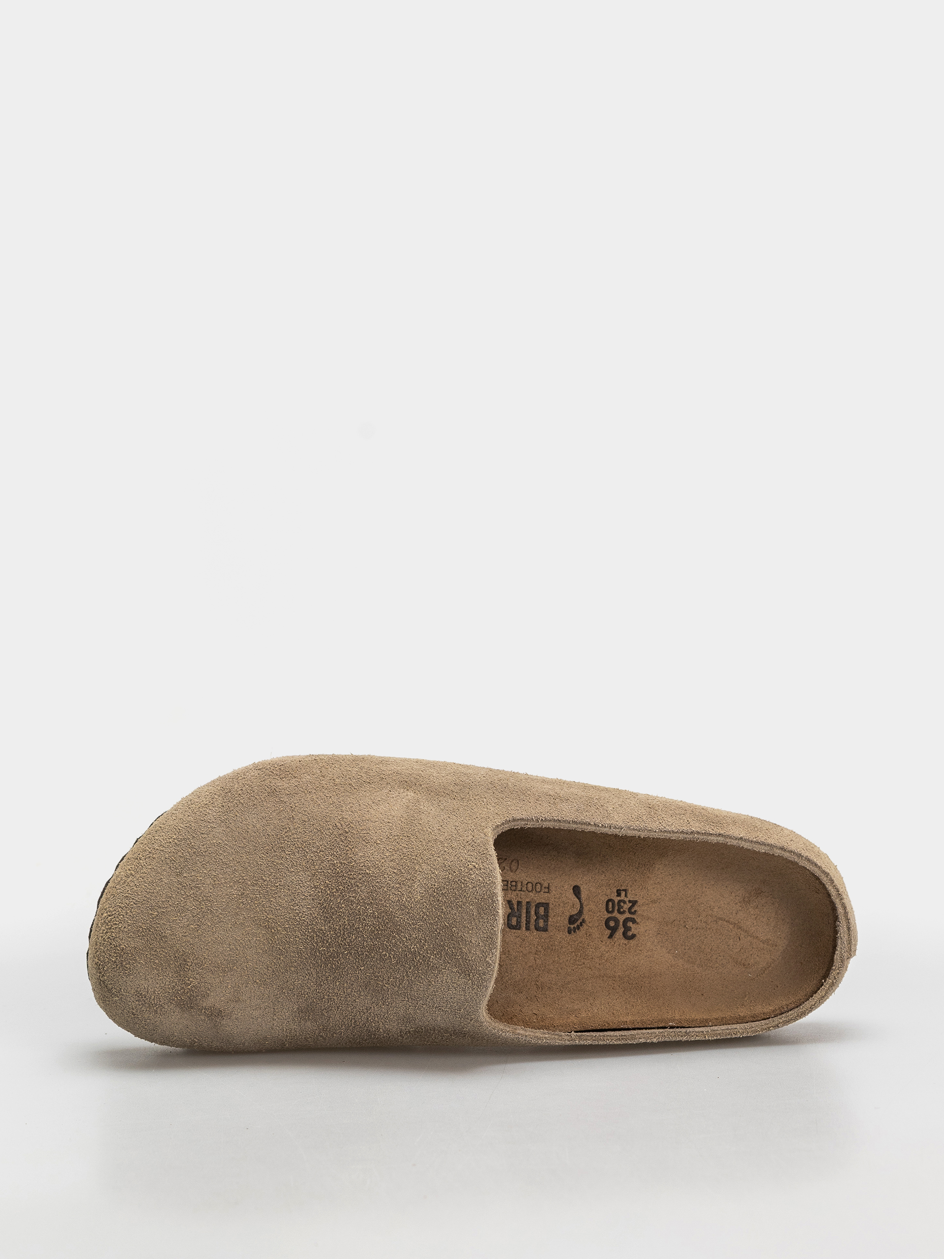 Șlapi Birkenstock Amsterdam Wrapped Suede Leather Narrow (taupe)
