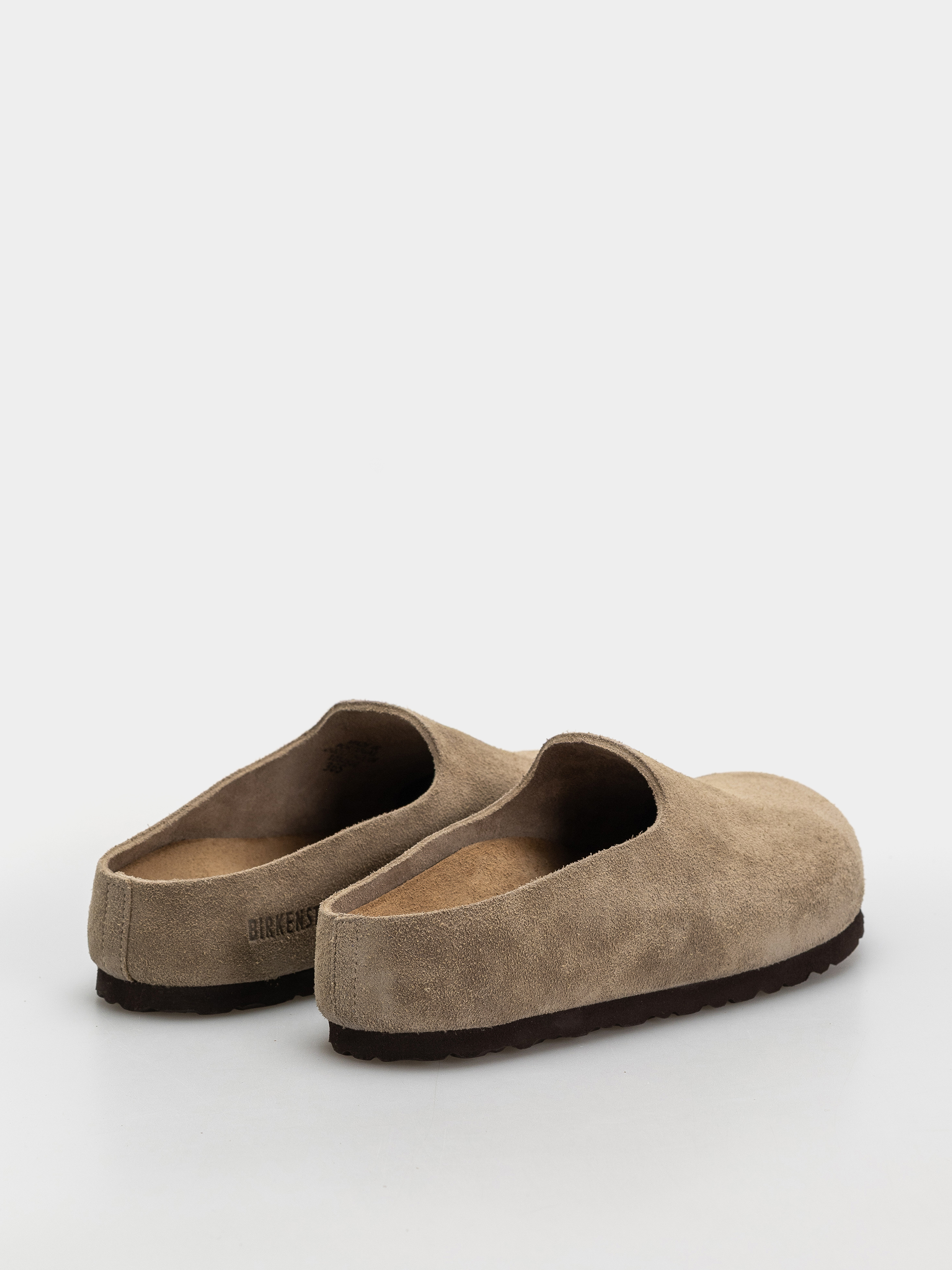 Șlapi Birkenstock Amsterdam Wrapped Suede Leather Narrow (taupe)