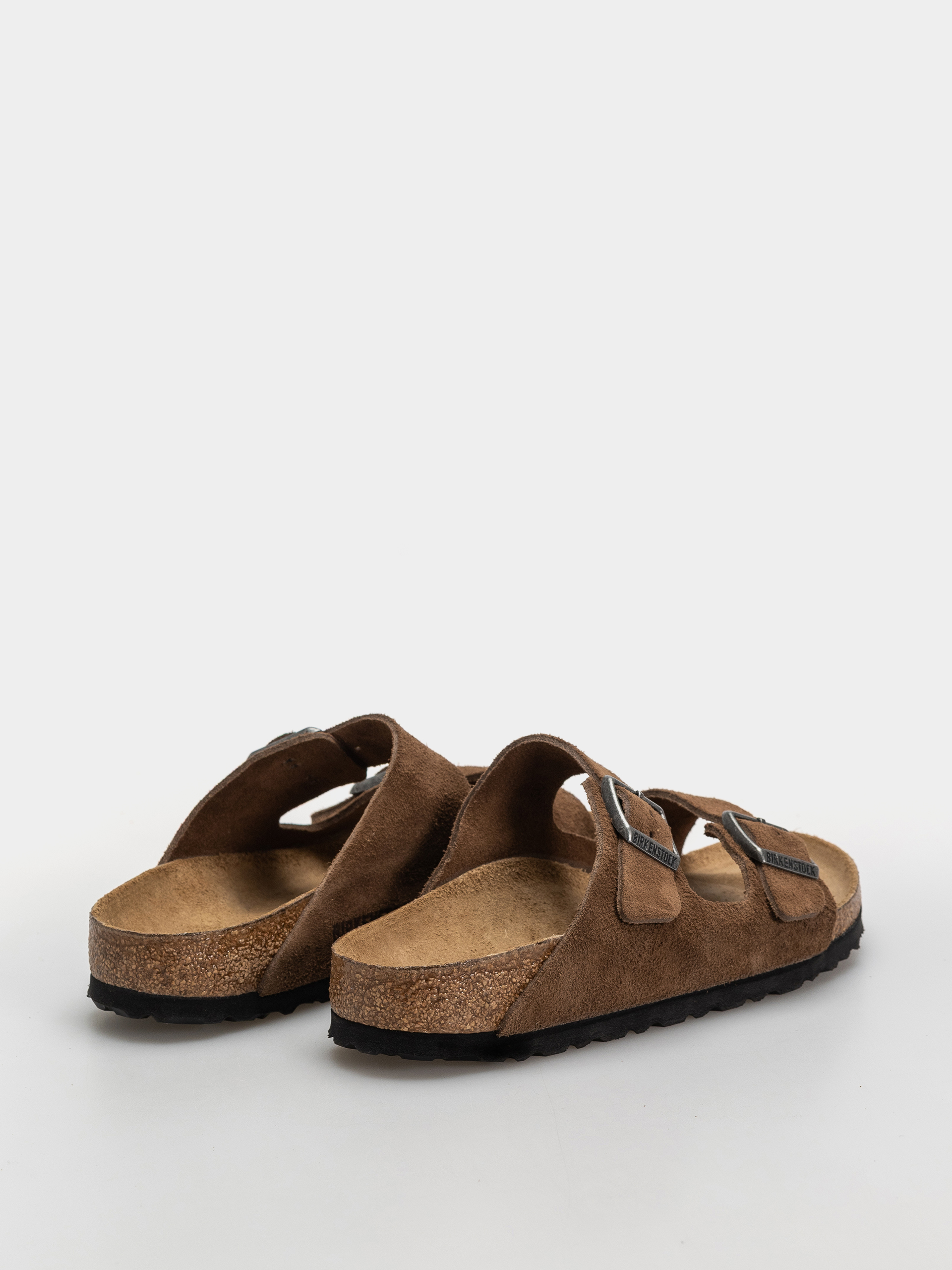 Șlapi Birkenstock Arizona Suede Leather Narrow (dark tea)