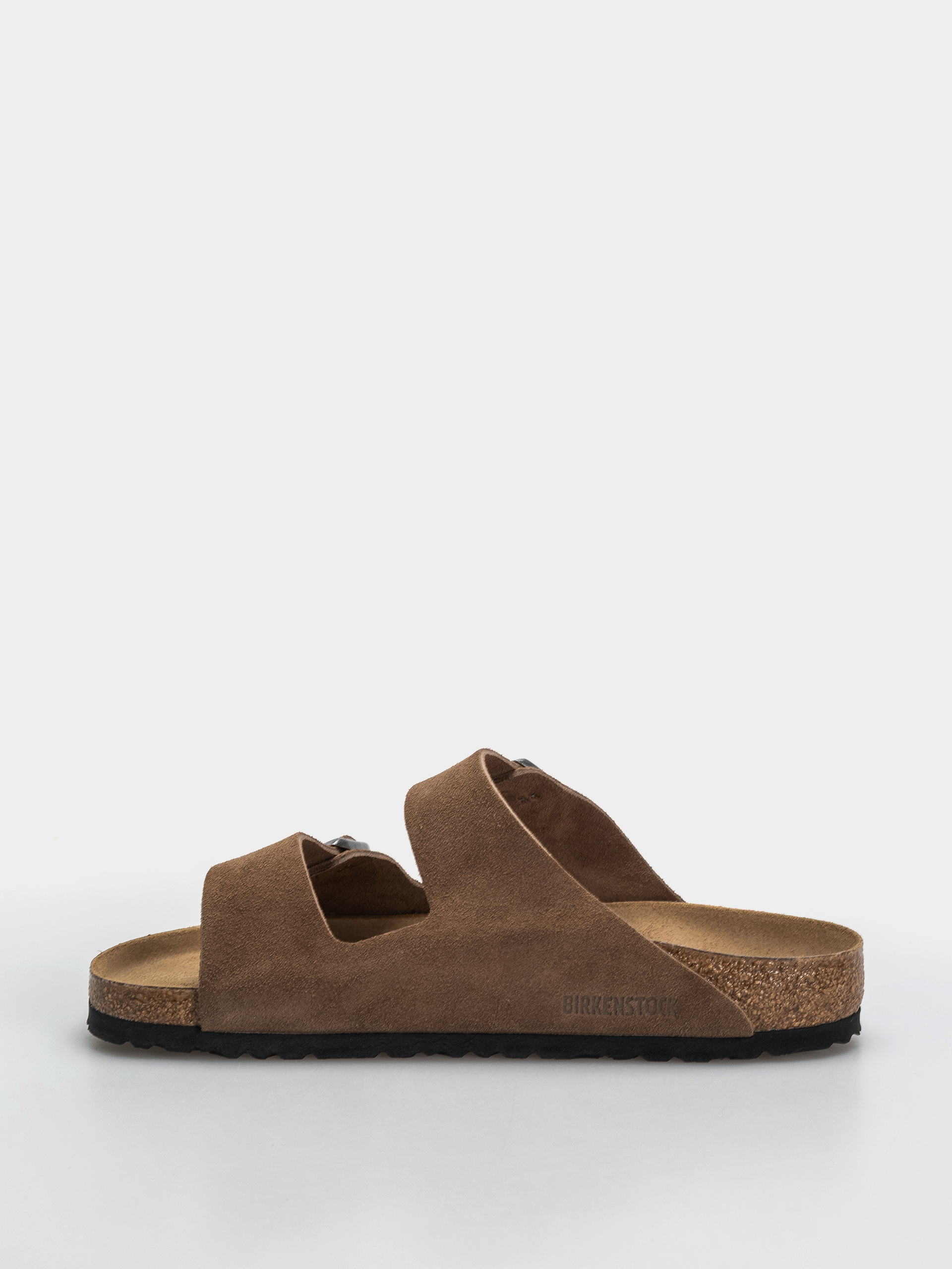 Șlapi Birkenstock Arizona Suede Leather Regular (dark tea)